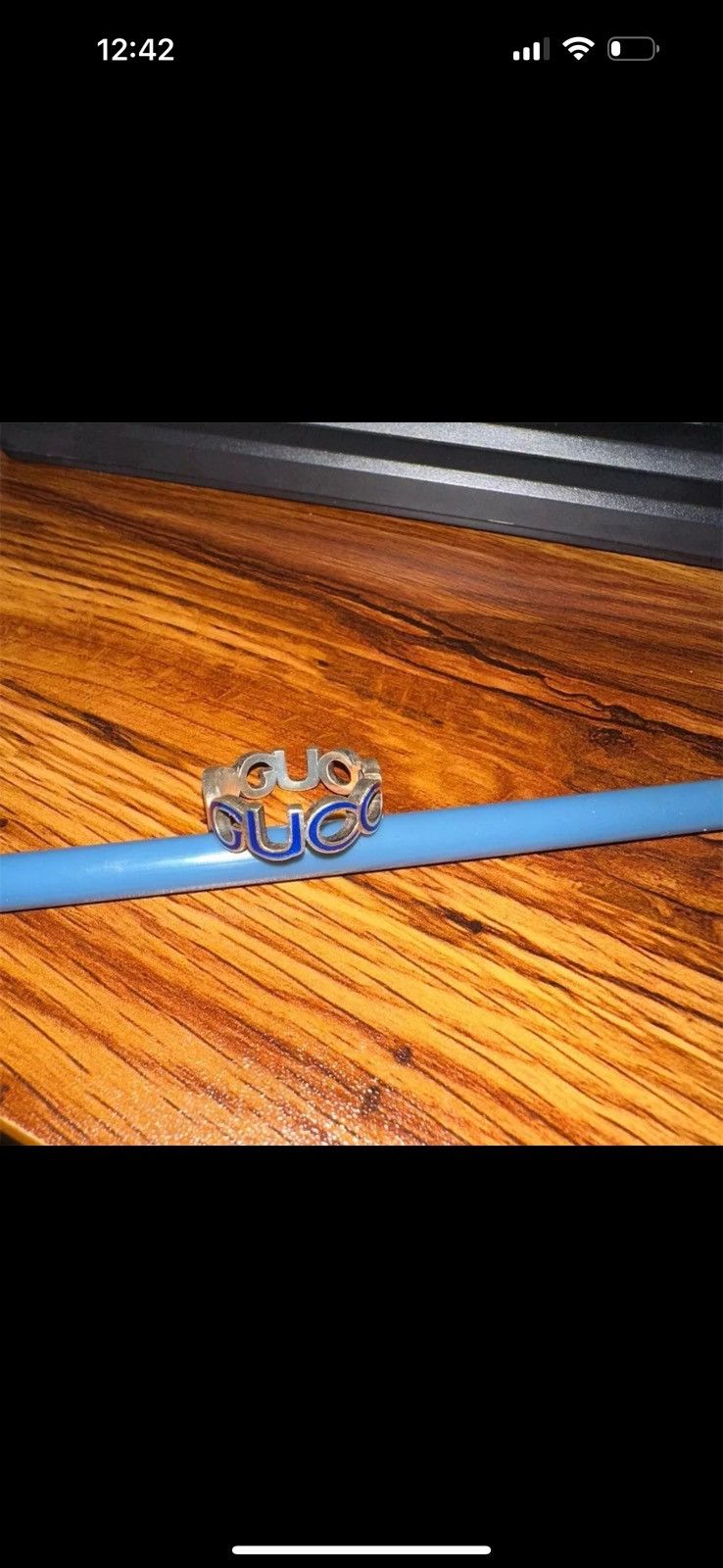 Gucci Gucci Spell out Enamel Ring Size 26 - 4 Thumbnail