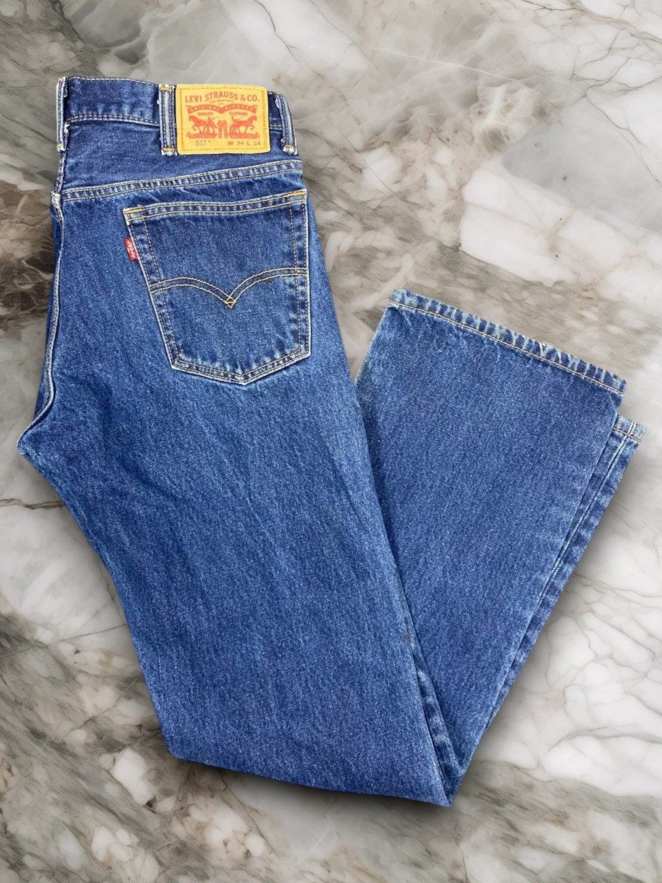 Levi's levis 517 bootcut flare slightly distressed denim Size US 34 / EU 50 - 1 Thumbnail