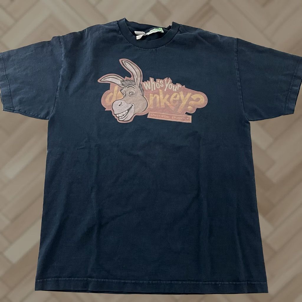 Vintage Shrek Universal Studios T-Shirt Shirt Men Large Blue XS? Size US L / EU 52-54 / 3 - 1 Thumbnail