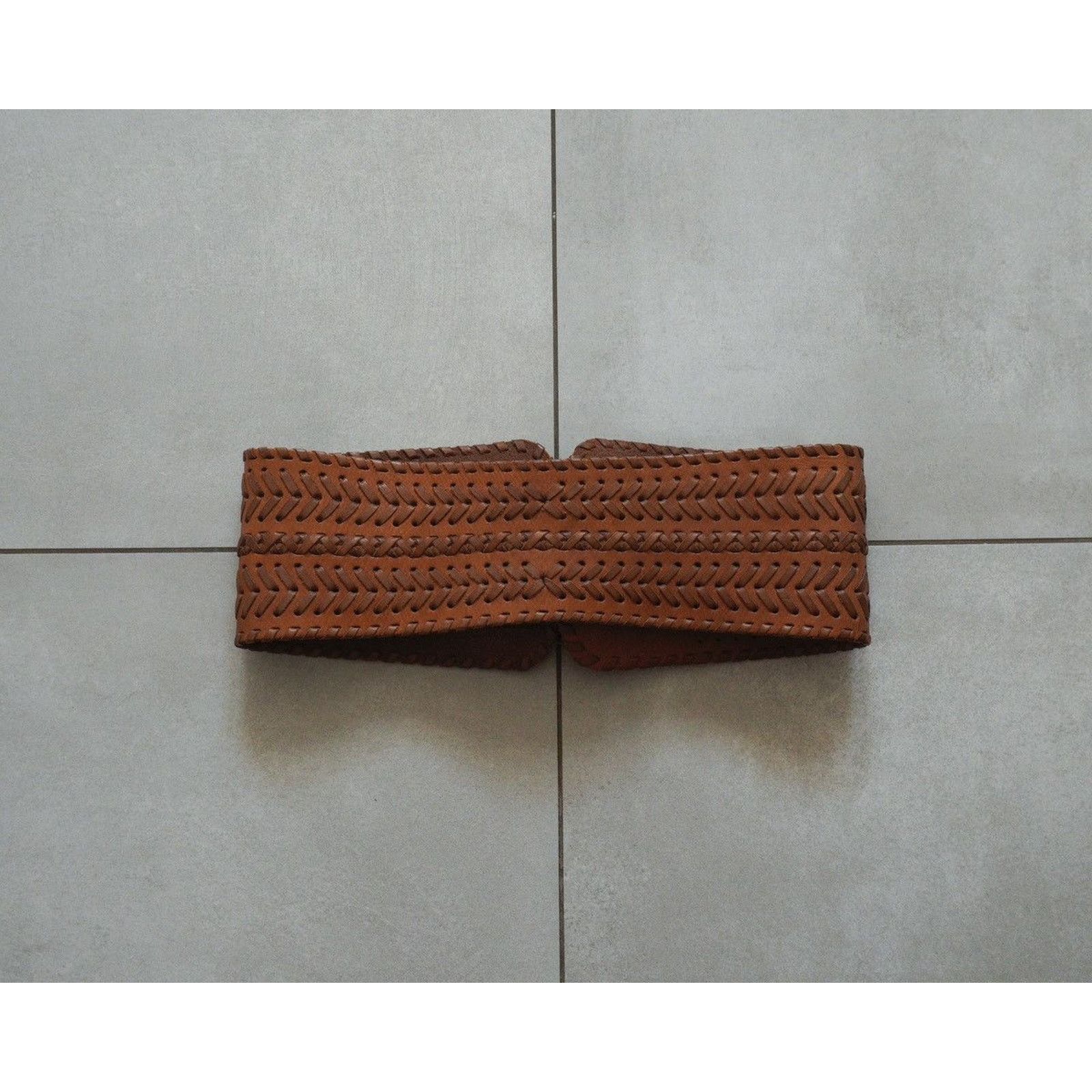 Allsaints Allsaints spitalfields double brown leather belt Size ONE SIZE - 3 Thumbnail