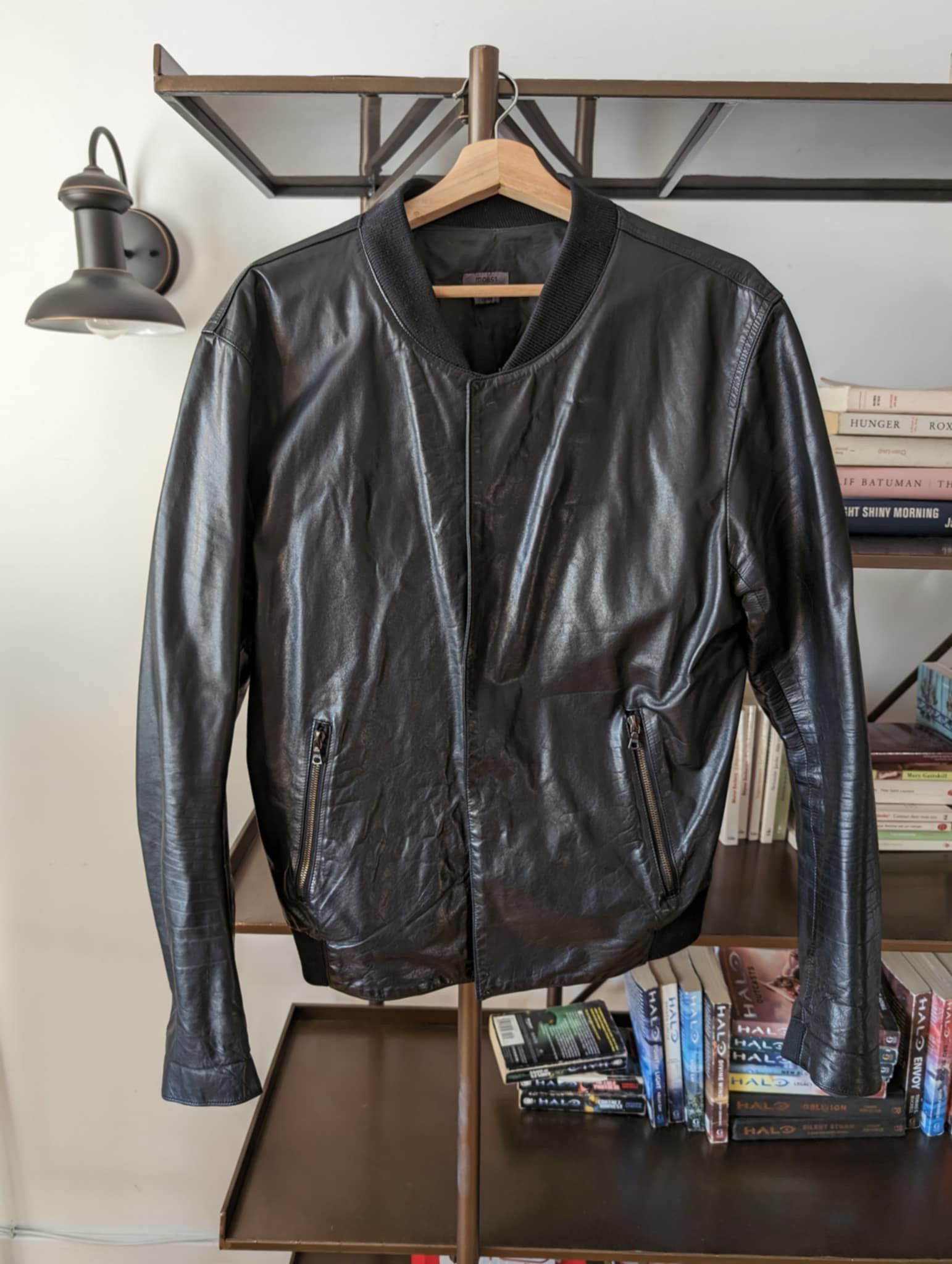 M0851 M0851 Leather varsity bomber | Grailed 