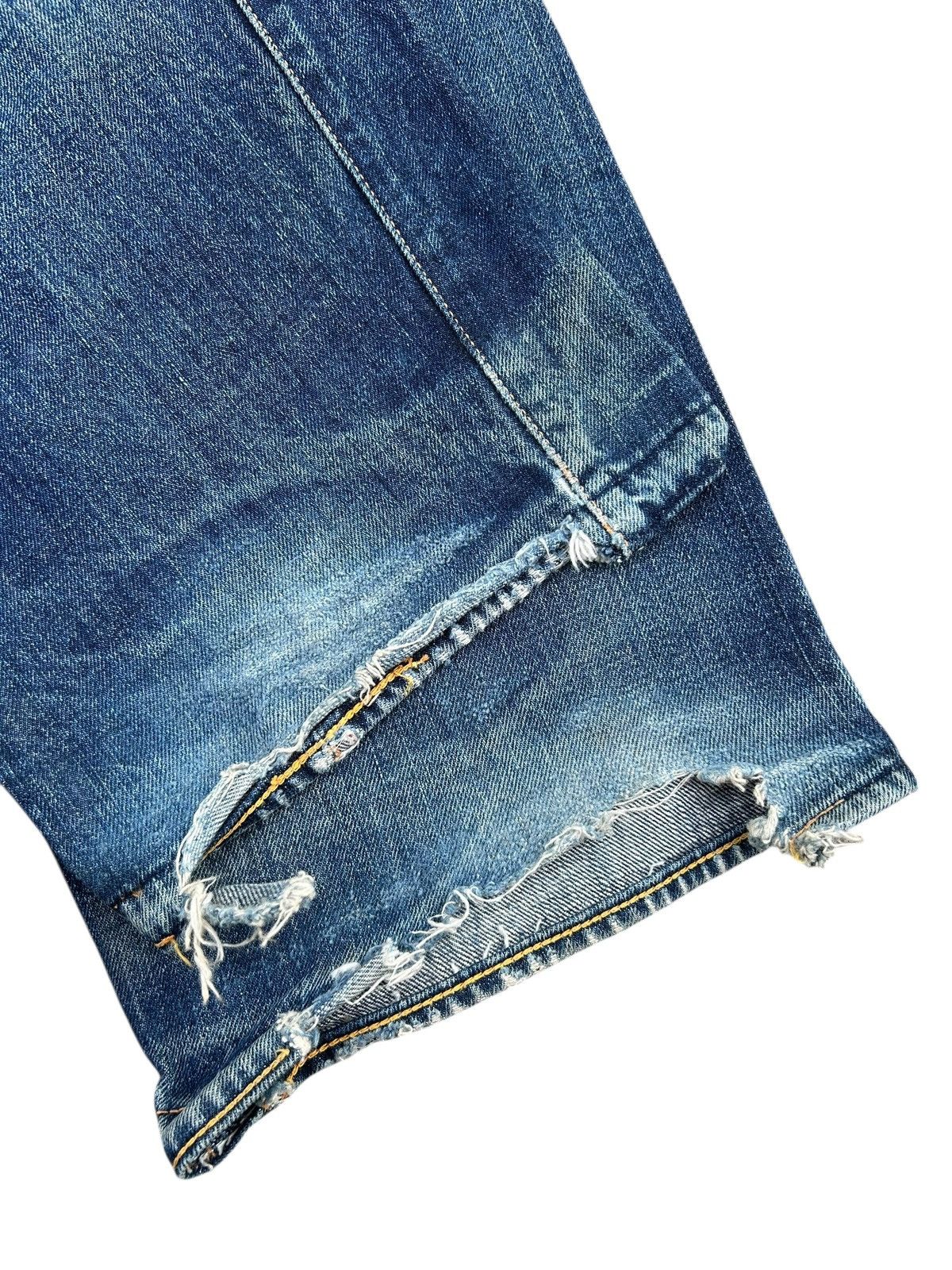 Kapital Thrashed Vintage Evisu Selvedge No1 Special Denim Jeans Size US 37 - 15 Thumbnail