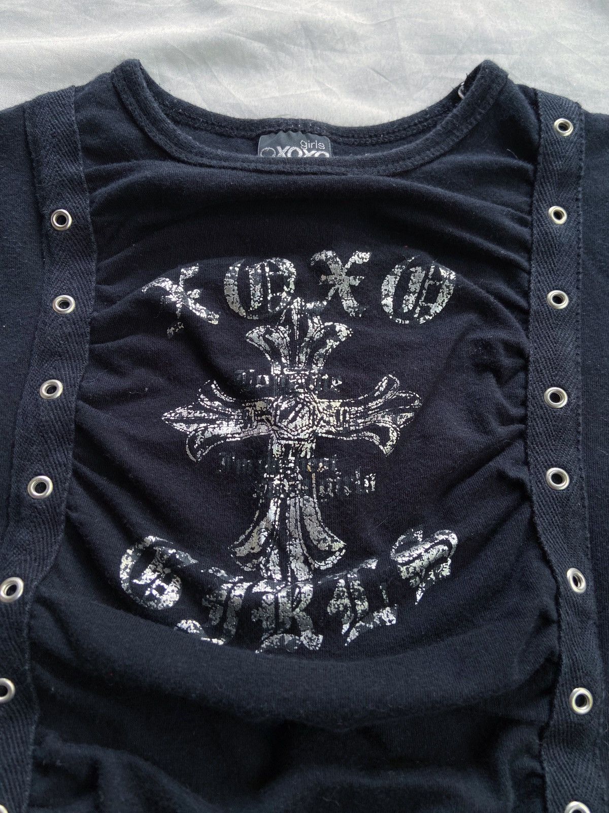 Le Grande Bleu (L.G.B.) XOXO Y2K PUNK STYLE TEE Size US XS / EU 42 / 0 - 4 Thumbnail