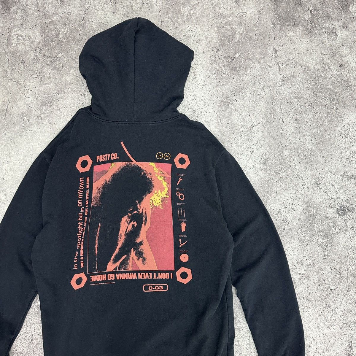 Rap Tees Post Malone Posty Co x H&M tour hoodie 2019 rap y2k hype og Size US XL / EU 56 / 4 - 3 Thumbnail