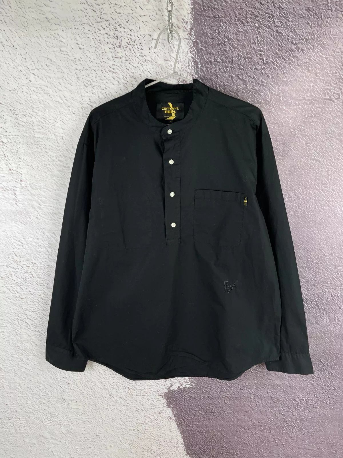 Carhartt Carhartt x Fela LS F.Kuti Half placket shirt colarless logo Size US L / EU 52-54 / 3 - 2 Thumbnail