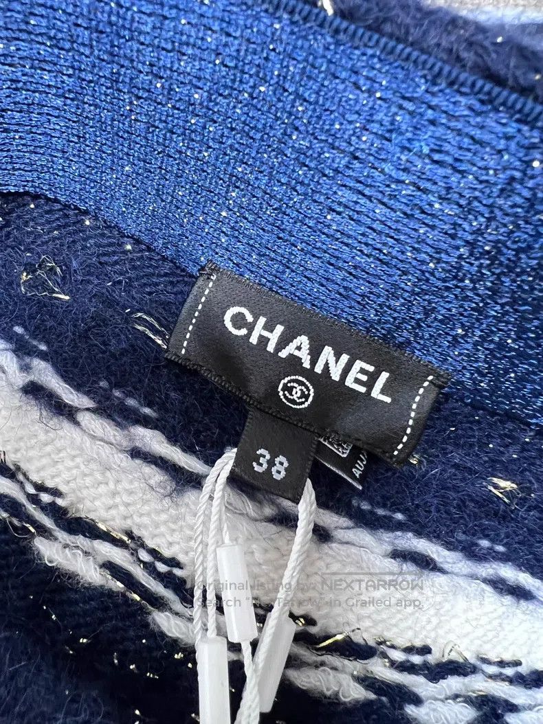Chanel Chanel Striped shiny knitted skirt short skirt Size 25" / US 0 / IT 36 - 4 Thumbnail