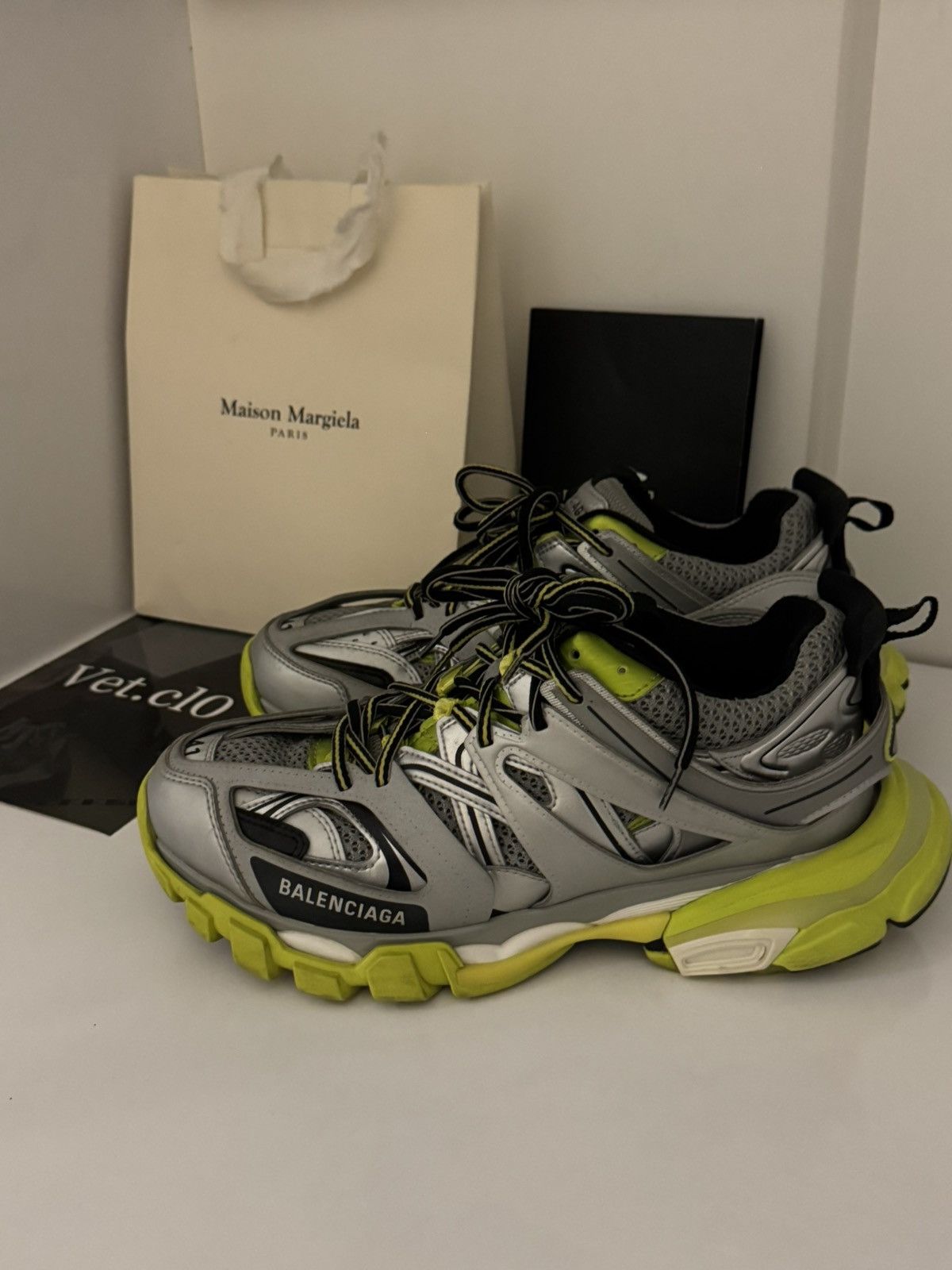 Balenciaga ✅Balenciaga track 1 Silver green 41 Size US 7 / EU 40 - 1 Thumbnail