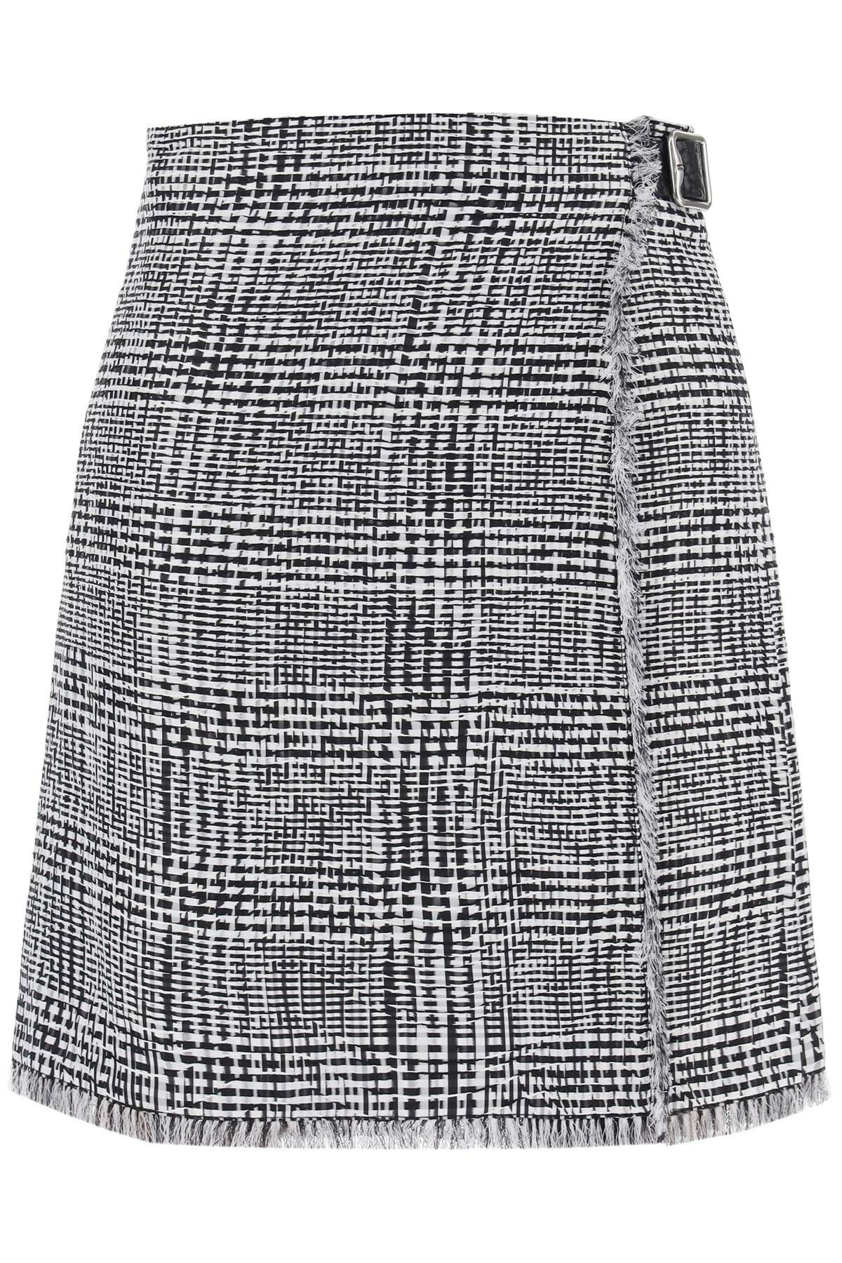 image of Burberry Houndstooth Plaid K in Monochrome Ip Pttn, Women's (Size 26)