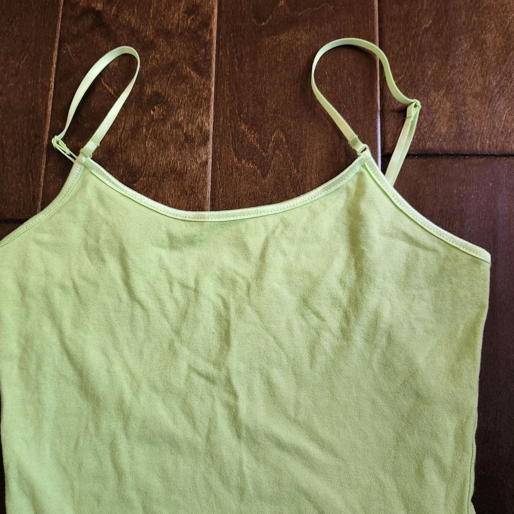 Vintage French Kiss Women's Tank Top Sleeveless Green Small Juniors Regular Fit Pullover Solid Lightweight Easy Care Size S / US 4 / IT 40 - 6 Thumbnail