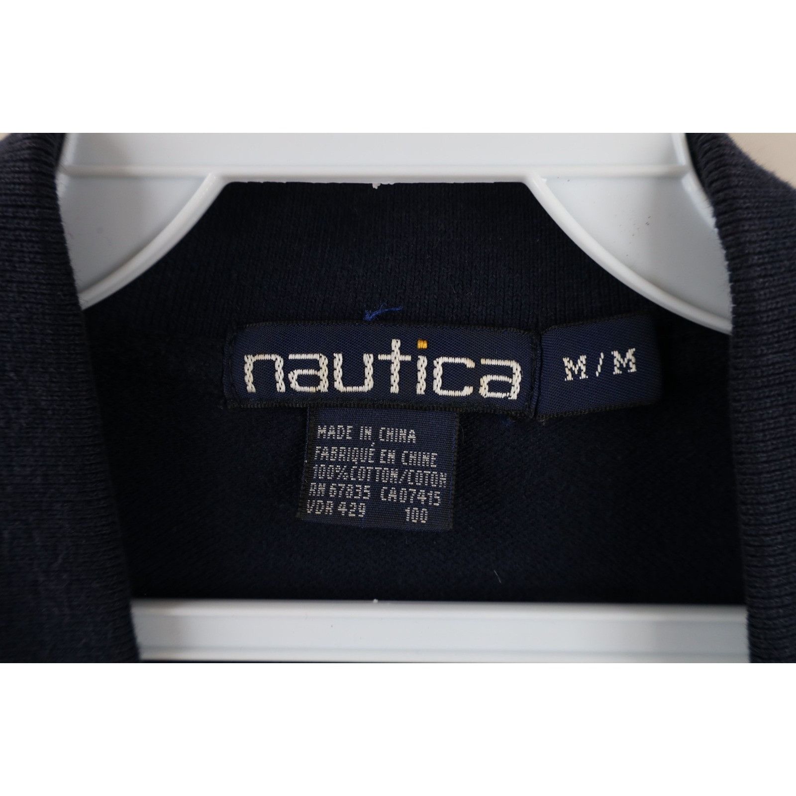 Nautica × Vintage Vintage 90s Nautica Faded Spell Out Striped Polo Shirt Size US M / EU 48-50 / 2 - 6 Thumbnail