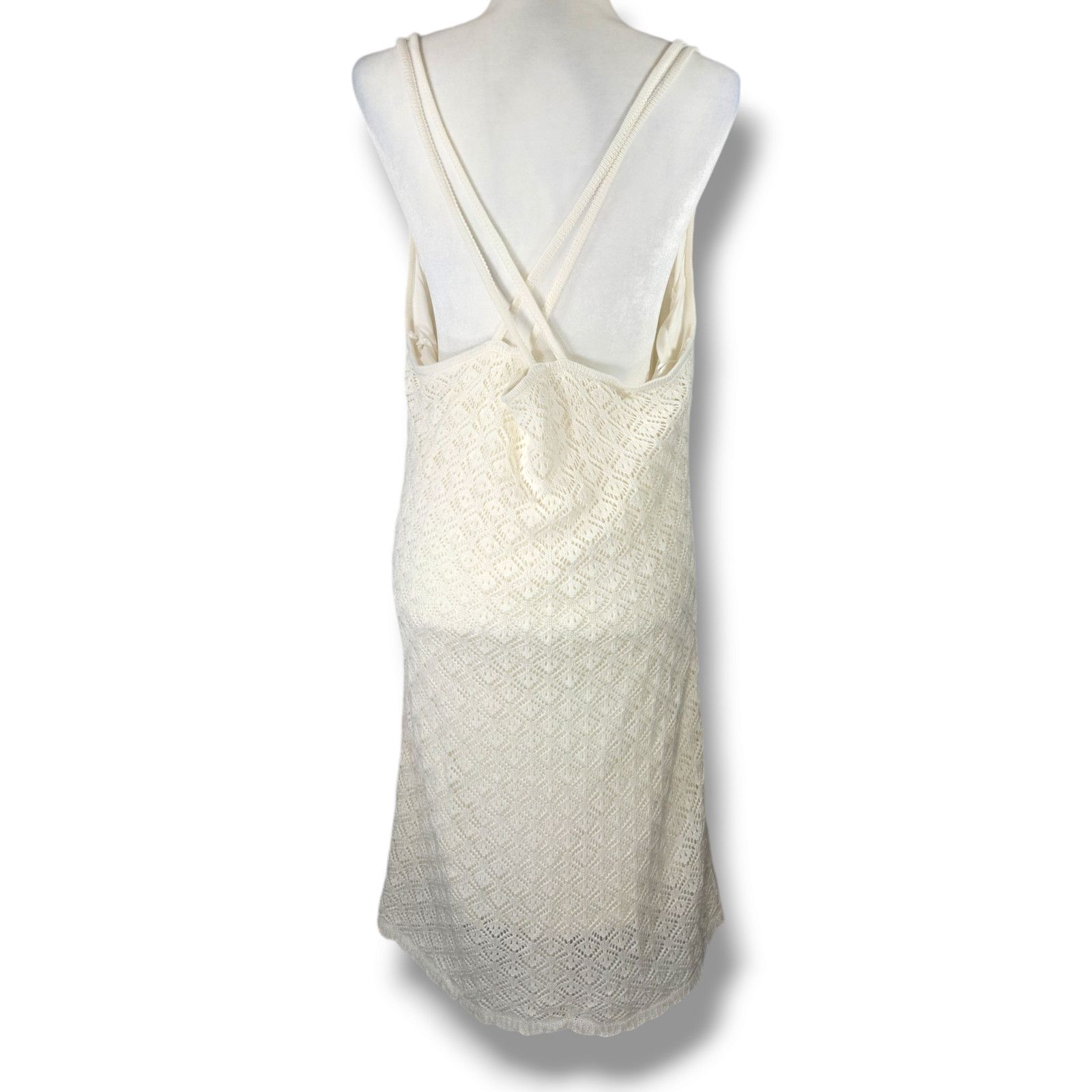 Madden NYC Steve Madden NYC Crochet Lined Midi Dress Crisscross XXXL Size 3XL / US 20-22 - 3 Thumbnail