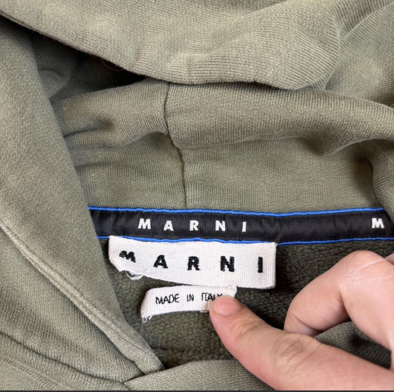 Marni Marni Blur Logo Hoodie Size US S / EU 44-46 / 1 - 3 Thumbnail