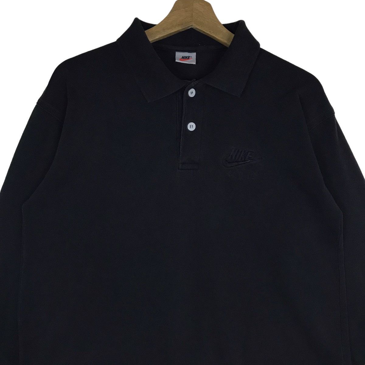 Nike Vintage Nike Polo Long Sleeve Shirt Size US M / EU 48-50 / 2 - 2 Thumbnail
