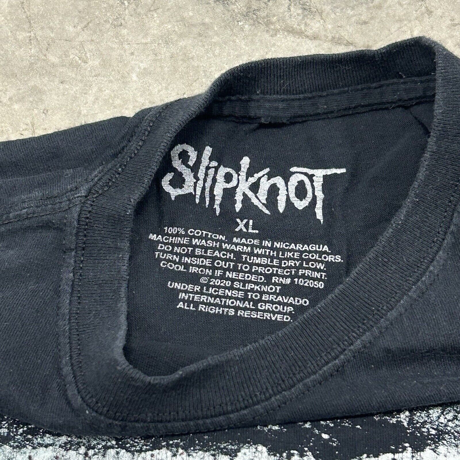 Band Tees × Hanes × Vintage Vintage Slipknot Heavy Metal Concert Band Tee Black T Shirt Size US XL / EU 56 / 4 - 6 Thumbnail