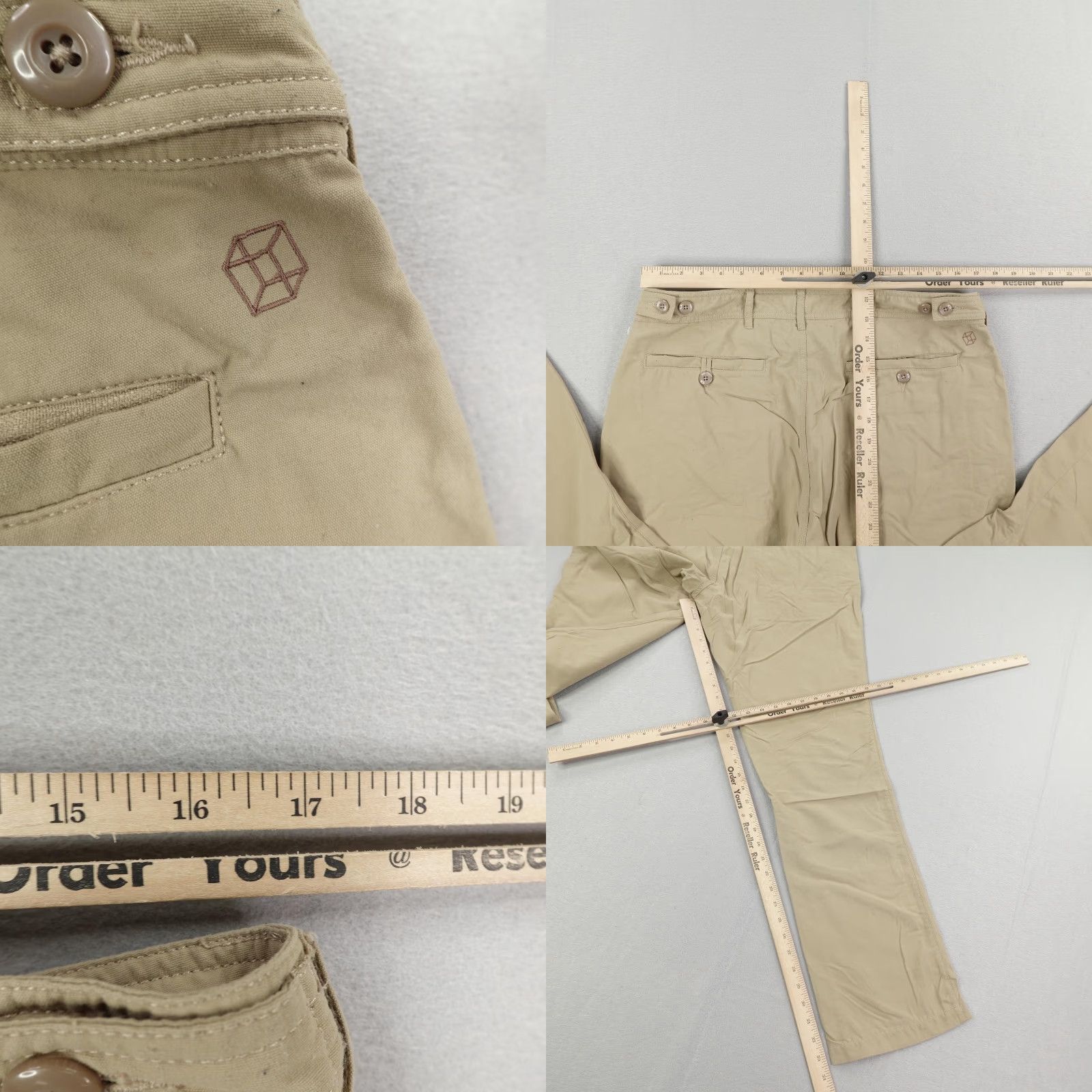 Vintage VINTAGE Clothing Arts P^cubed Mens Pants 34 Khaki Beige Chino Travel Casual Workwear Nylon Straight Size US 34 / EU 50 - 8 Thumbnail