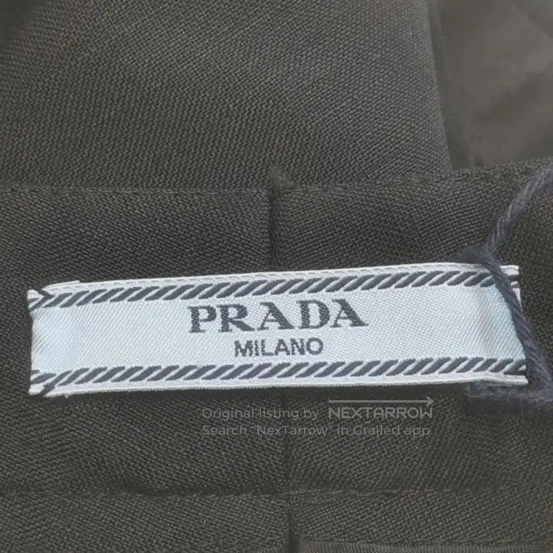 Prada Prada Black Embroidered Mohair Casual Pants. Size 23" - 5 Thumbnail