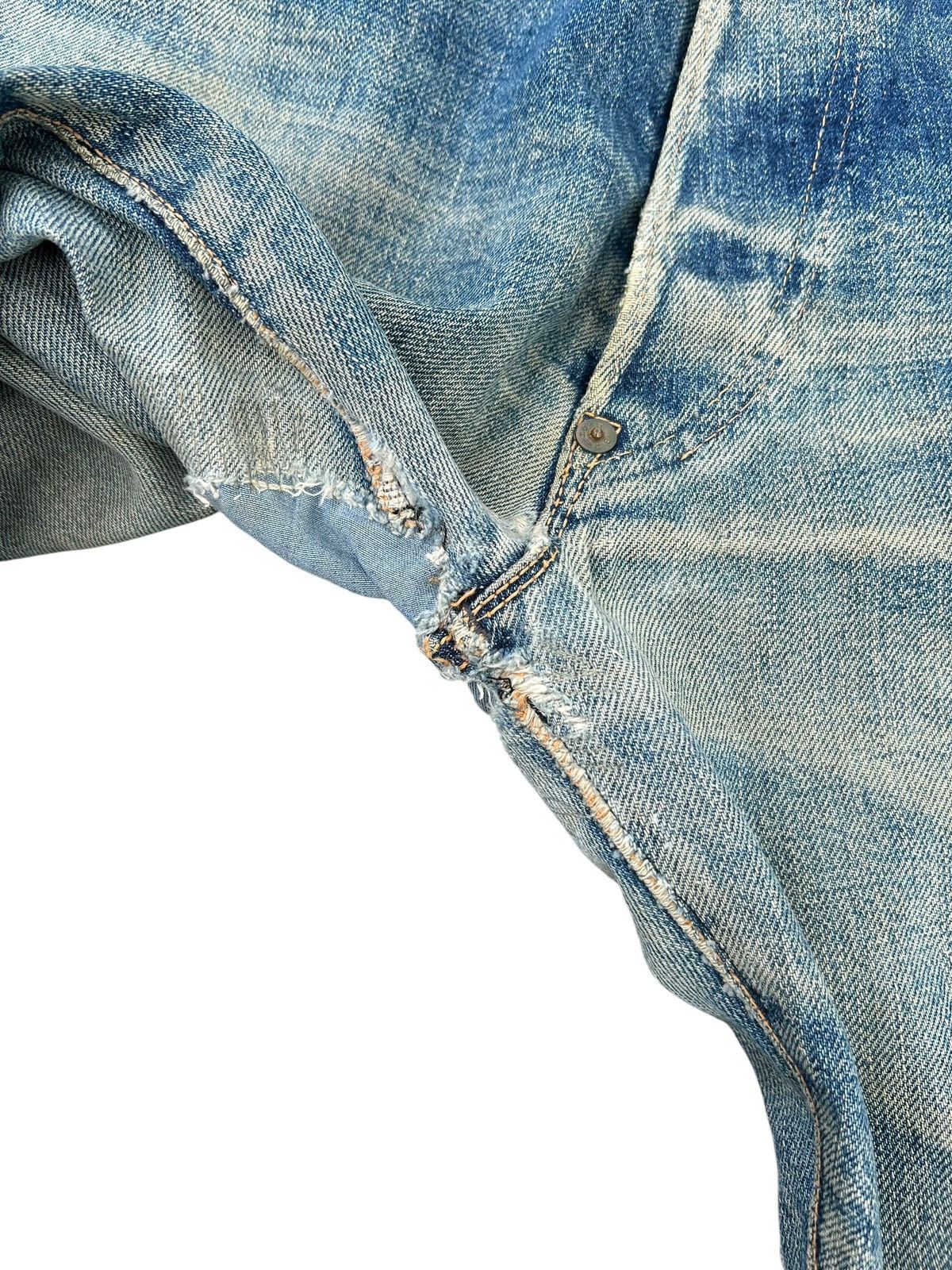 Evisu Thrashed Vintage Evisu Selvedge Baggy Denim Jeans Size US 31 - 11 Thumbnail