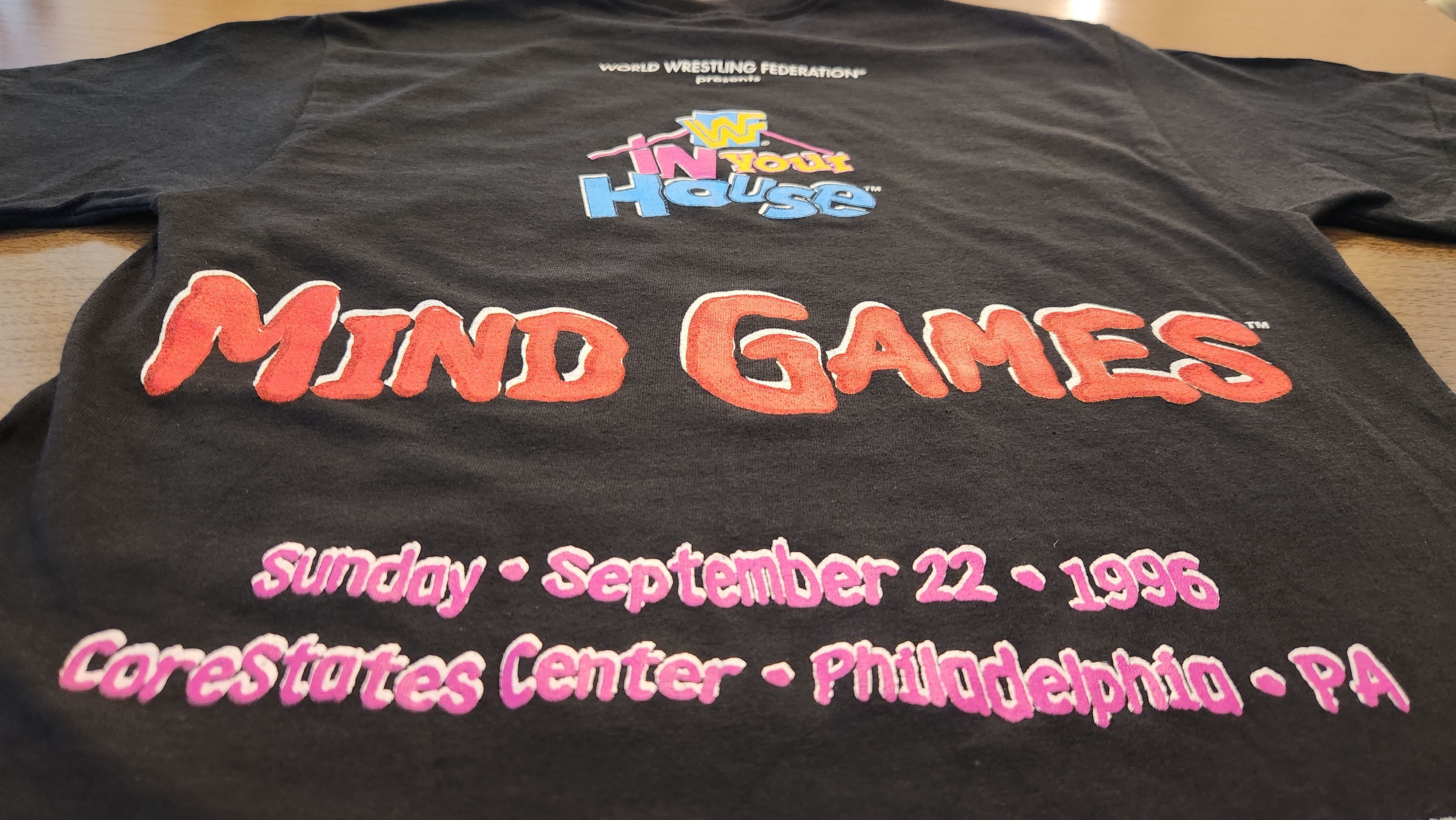 Delta Vintage WWF 1996 Mind Games In Your House T Shirt Size US S / EU 44-46 / 1 - 11 Thumbnail