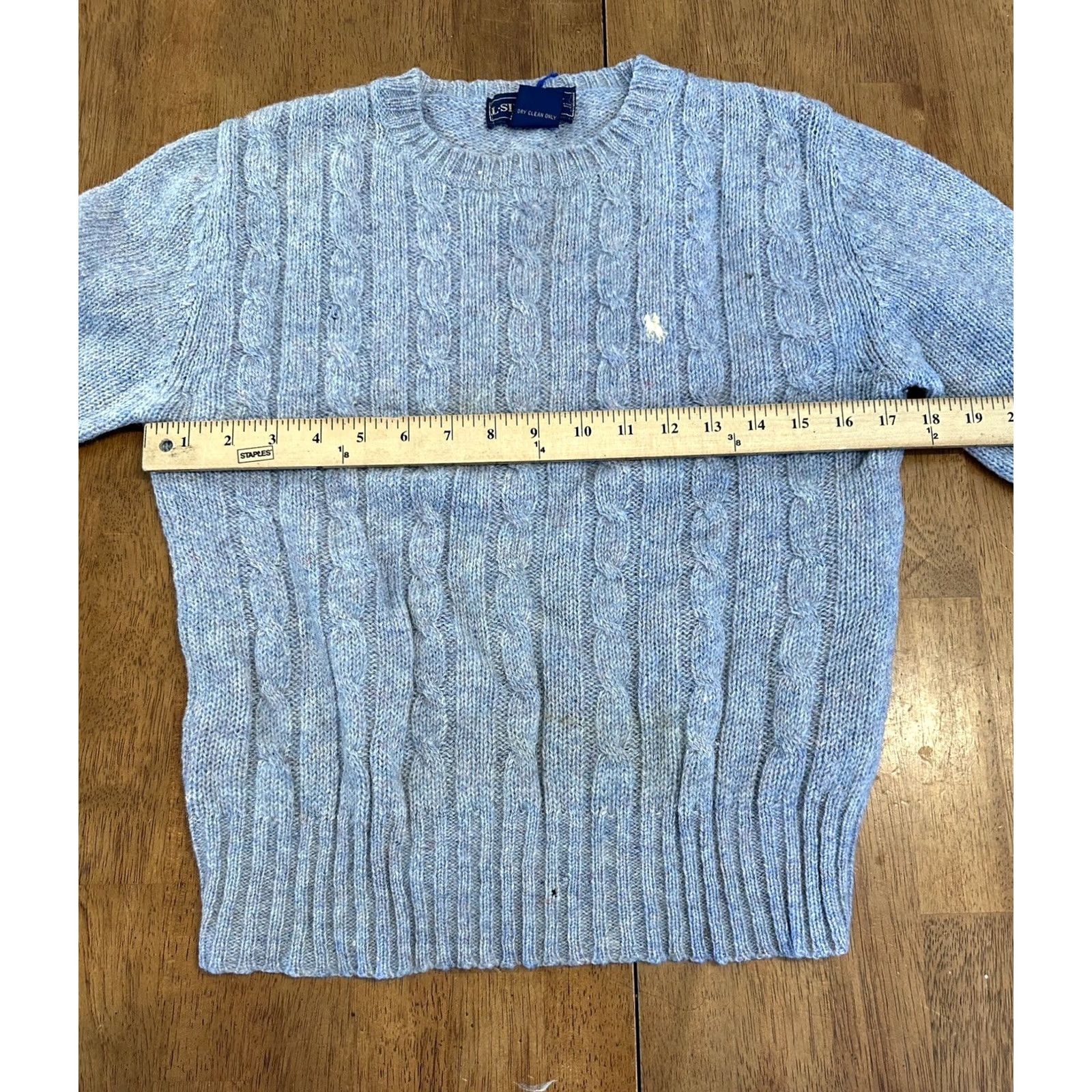 Vintage VINTAGE L. Simsbury Sweater M All Pure Wool 80s Blue Women’s Size M / US 6-8 / IT 42-44 - 7 Thumbnail