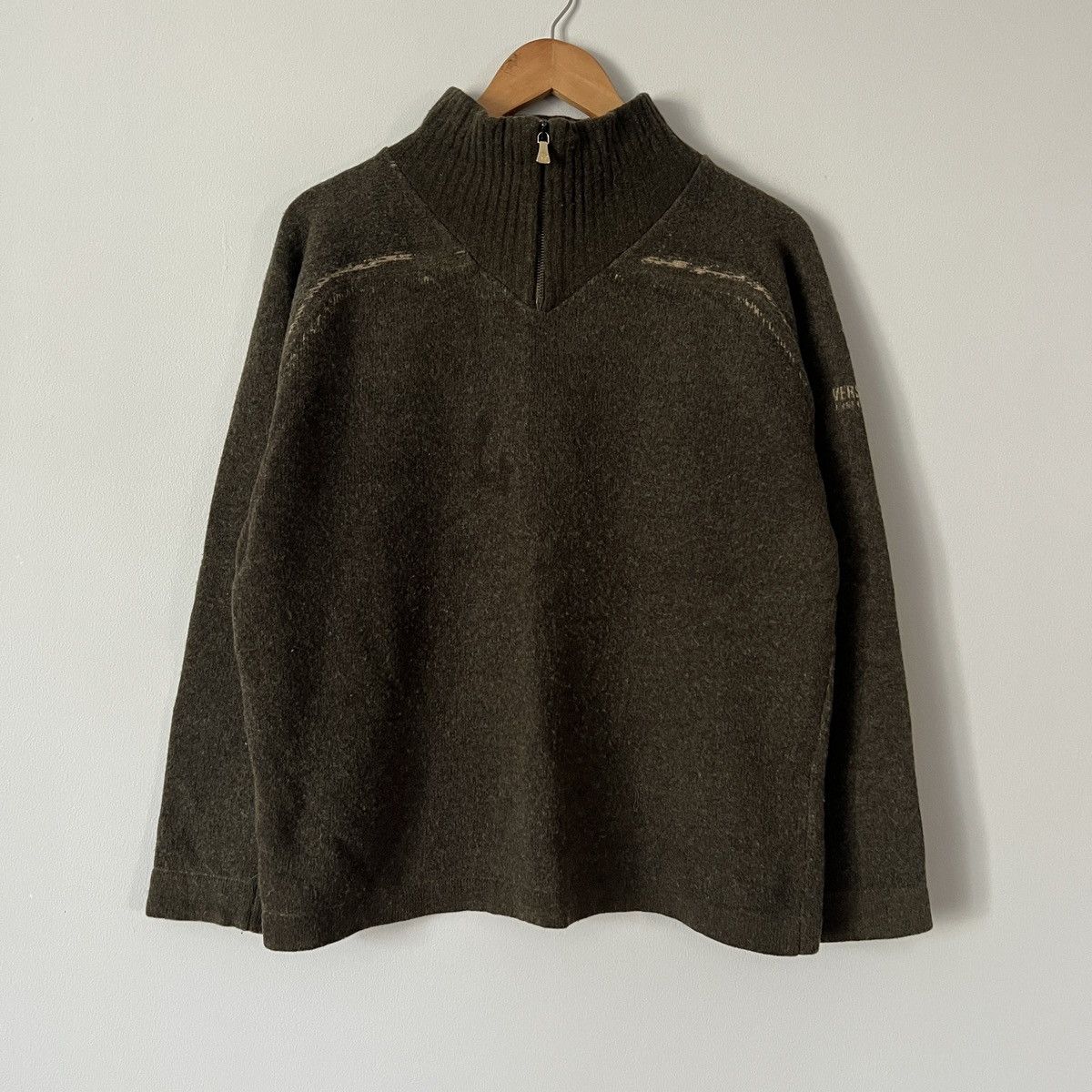Versace Jeans Couture Versace Jeans Couture Wool 1/4 zip Mens Size US L / EU 52-54 / 3 - 1 Thumbnail