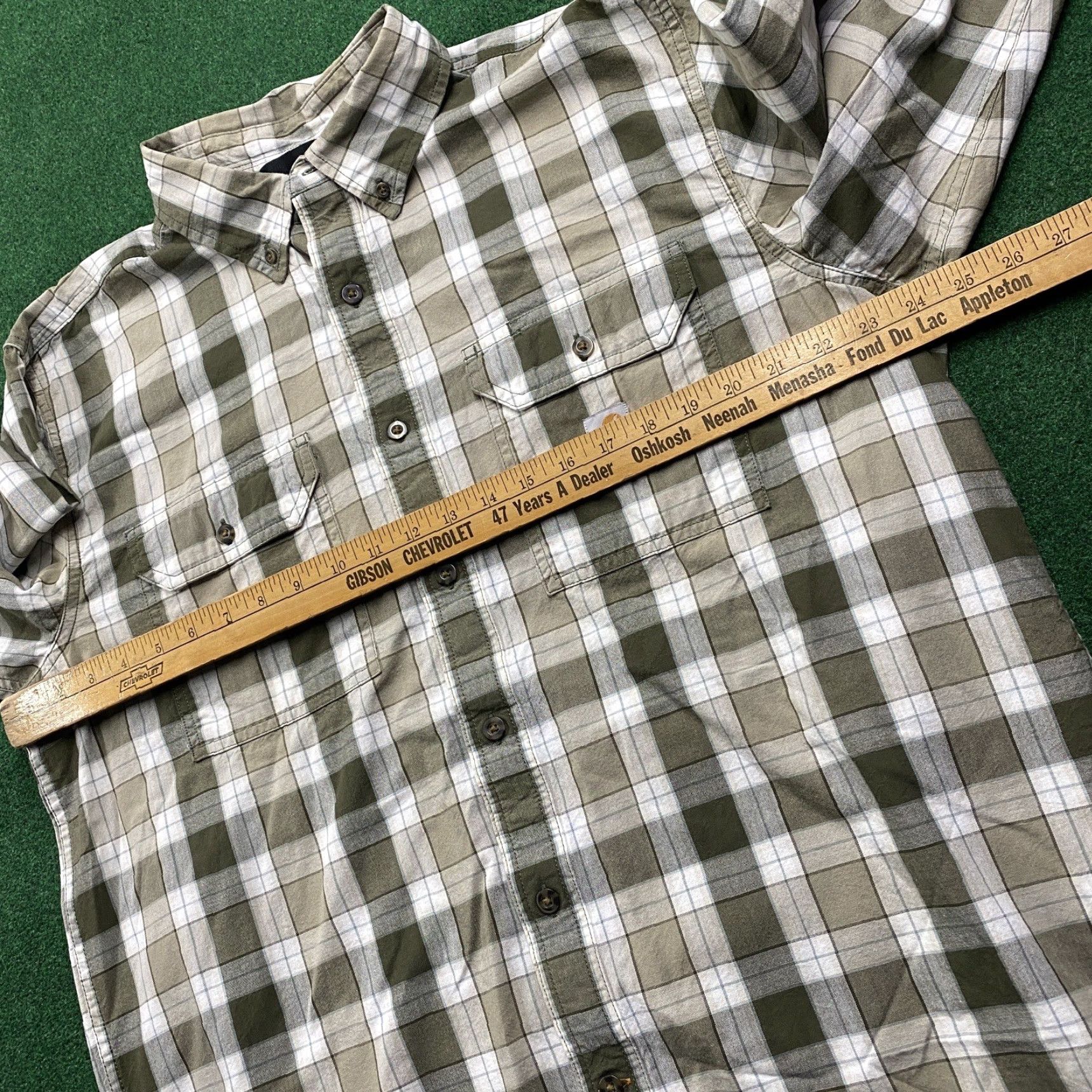 Carhartt VINTAGE Carhartt Shirt Jacket Mens L Beige Plaid Long Sleeve Loose Fit 3-in-1 Shirt Jacket Mens L Beige Plaid Vintage Carhartt Shirt Jacket BLAH Size US L / EU 52-54 / 3 - 5 Thumbnail