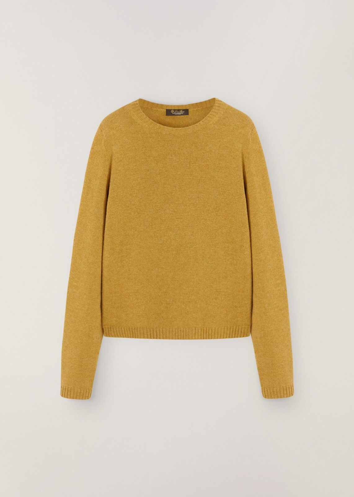 Loro Piana o1srvl11e0125 Parksville Crewneck Sweater in Yellow Size L / US 10 / IT 46 - 1 Thumbnail