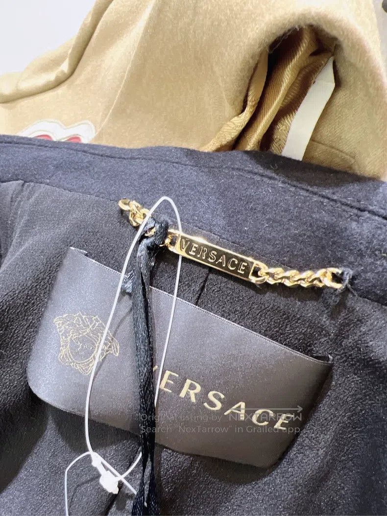 Versace Versace Black wool coat Size S / US 4 / IT 40 - 8 Thumbnail