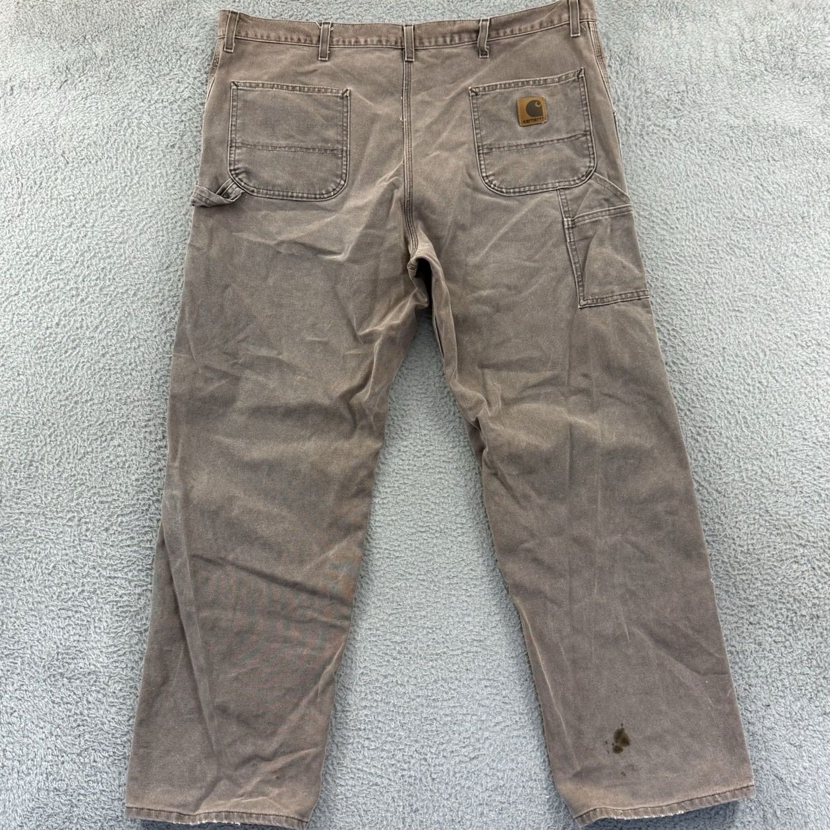 Carhartt VINTAGE Carhartt Pants Men’s 44x34 Brown Carpenter Dungaree Loose 90s Workwear Size US 44 / EU 60 - 6 Thumbnail
