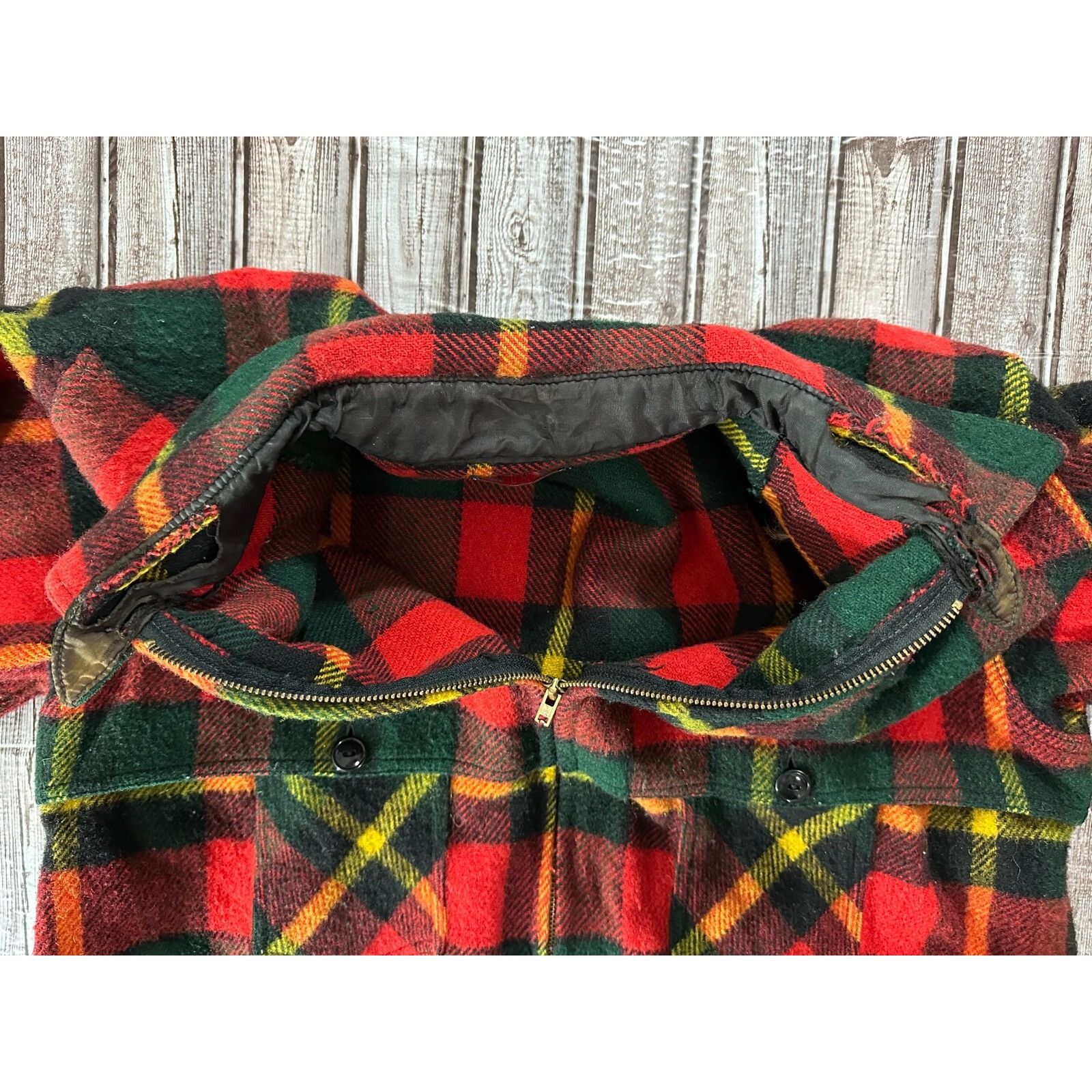 Johnson Woolen Mills Johnson Woolen Mills Shirt Jacket Wool Plaid Full Zip Up Siz Size US XXL / EU 58 / 5 - 3 Thumbnail