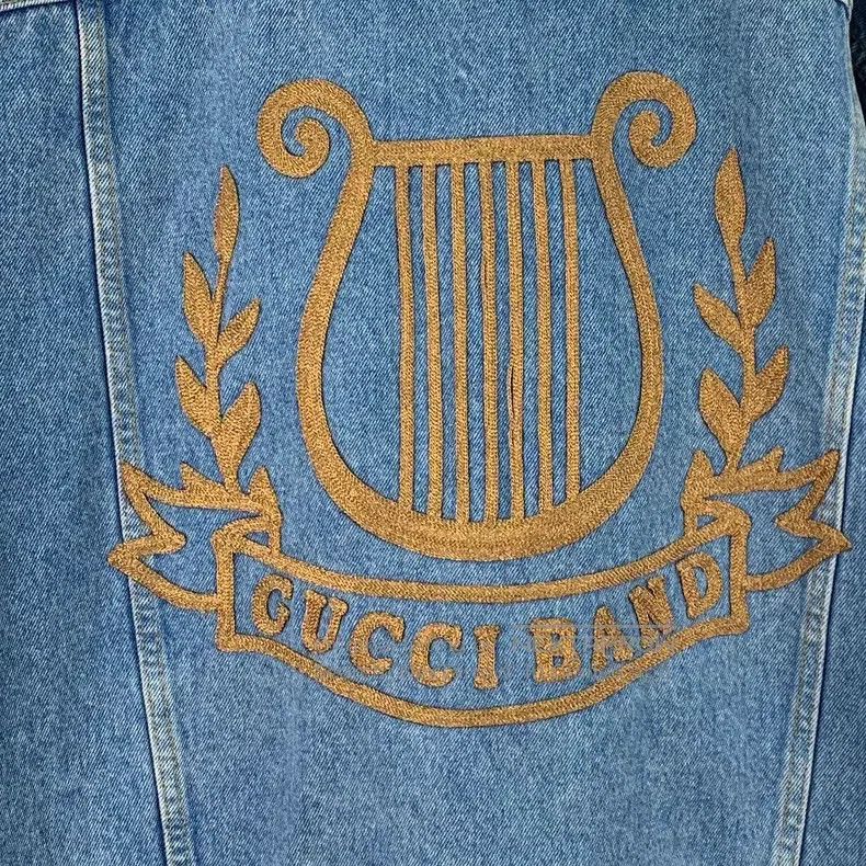 Gucci Gucci Blue logo embroidered cotton lapel single-breasted l Size US L / EU 52-54 / 3 - 5 Thumbnail