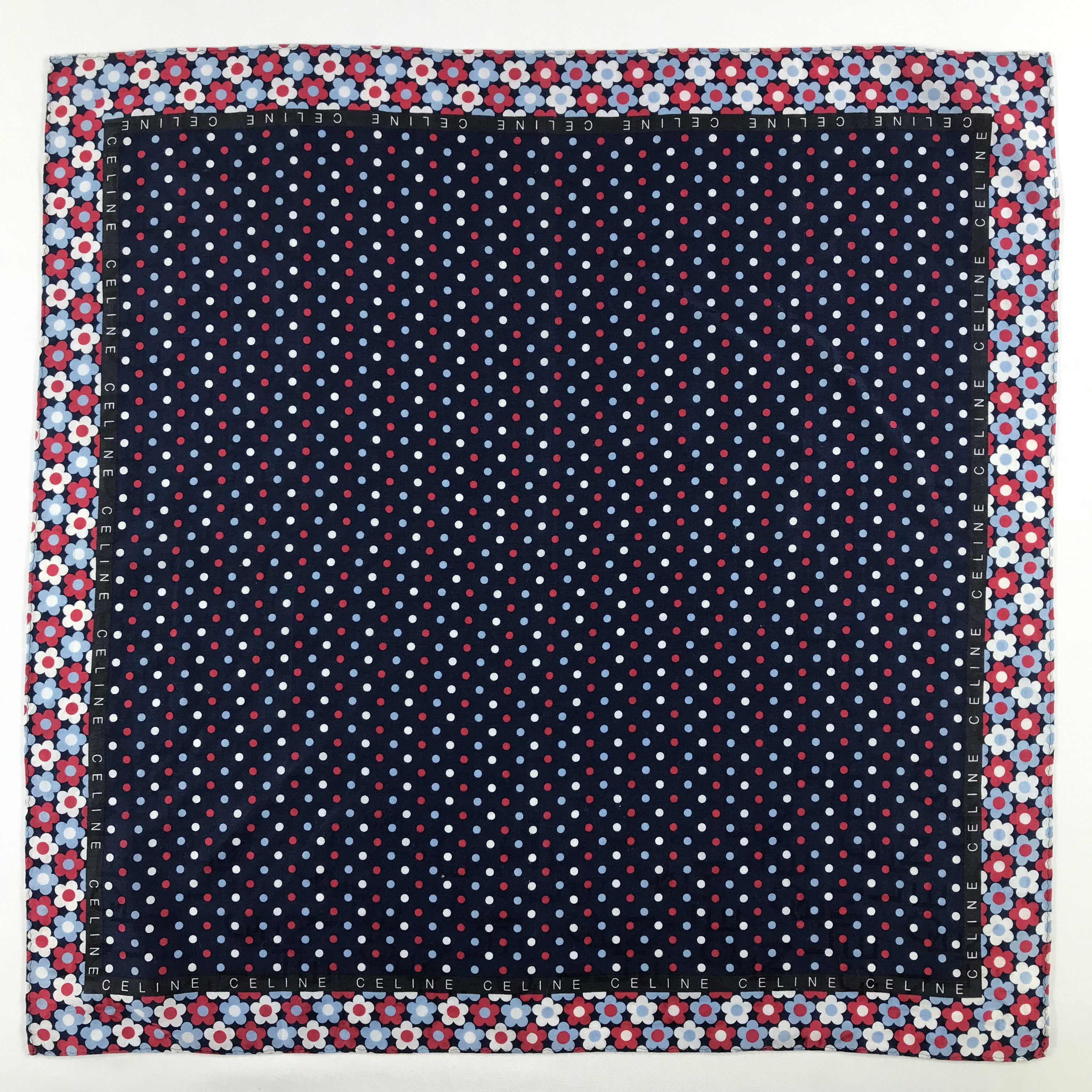 Celine × Vintage Celine Bandana / Handkerchief / Neckerchief - S2094 Size ONE SIZE - 1 Thumbnail