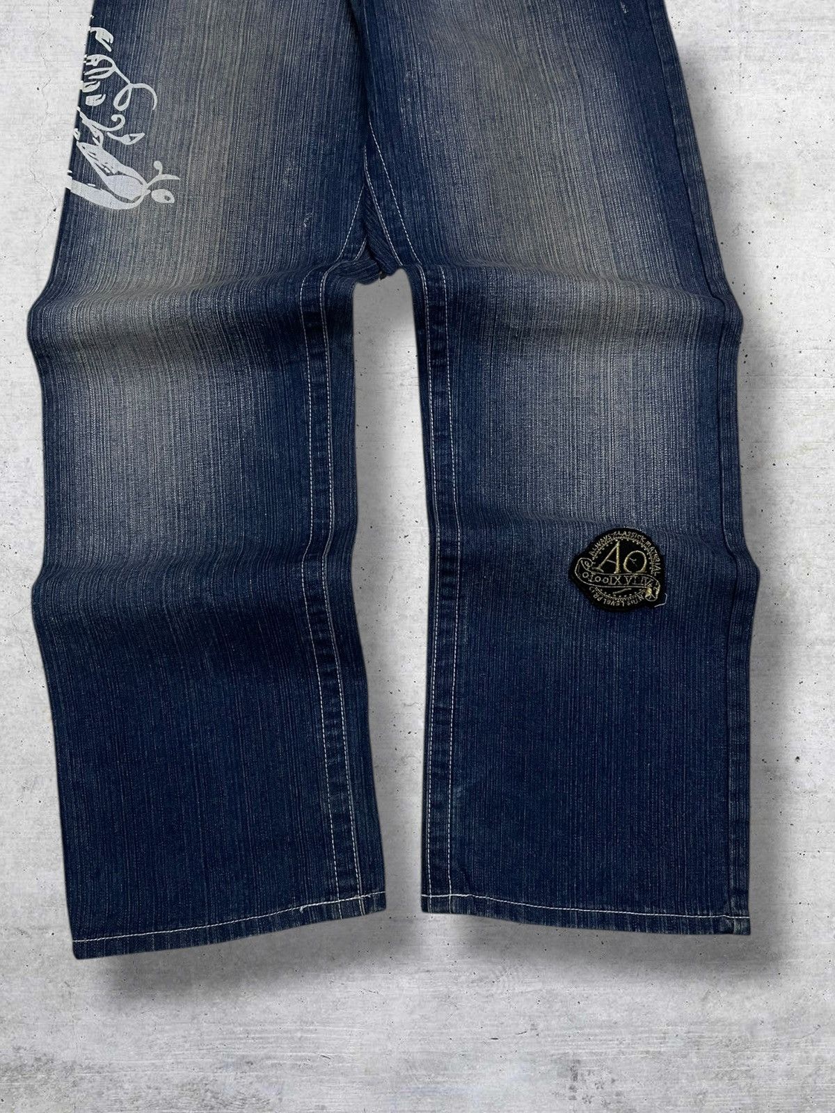 Japanese Brand AKADEMIKS ART BAGGY STREETWEAR AESTHETIC BAGGY RAPPER DENIM Size US 31 - 9 Thumbnail