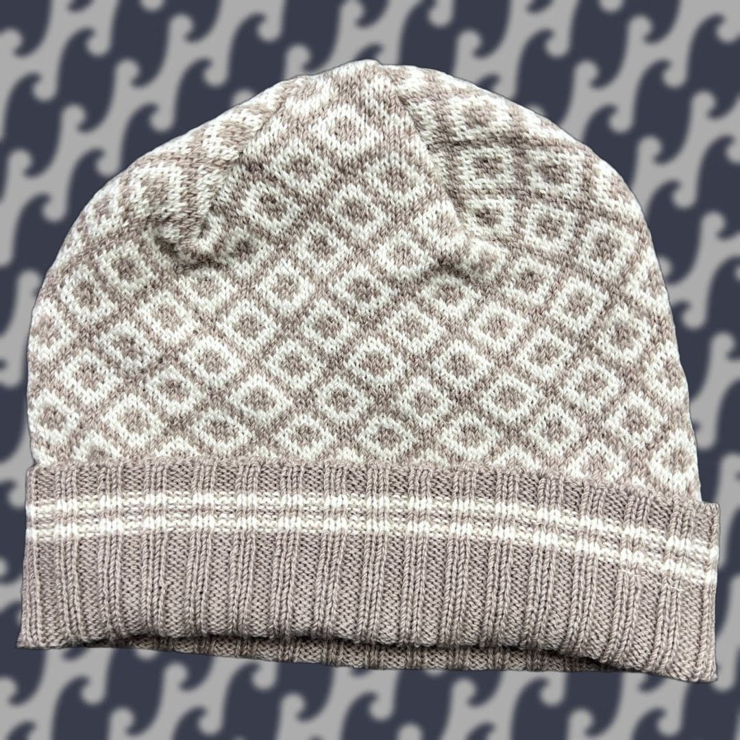 Vintage Devold Beanie Hat Womens 100% Pure New Wool One Size 58 Dune Beige Knit Thermal Solid Unisex Adults Winter Hair Accessories Mens Womens Size ONE SIZE - 1 Thumbnail