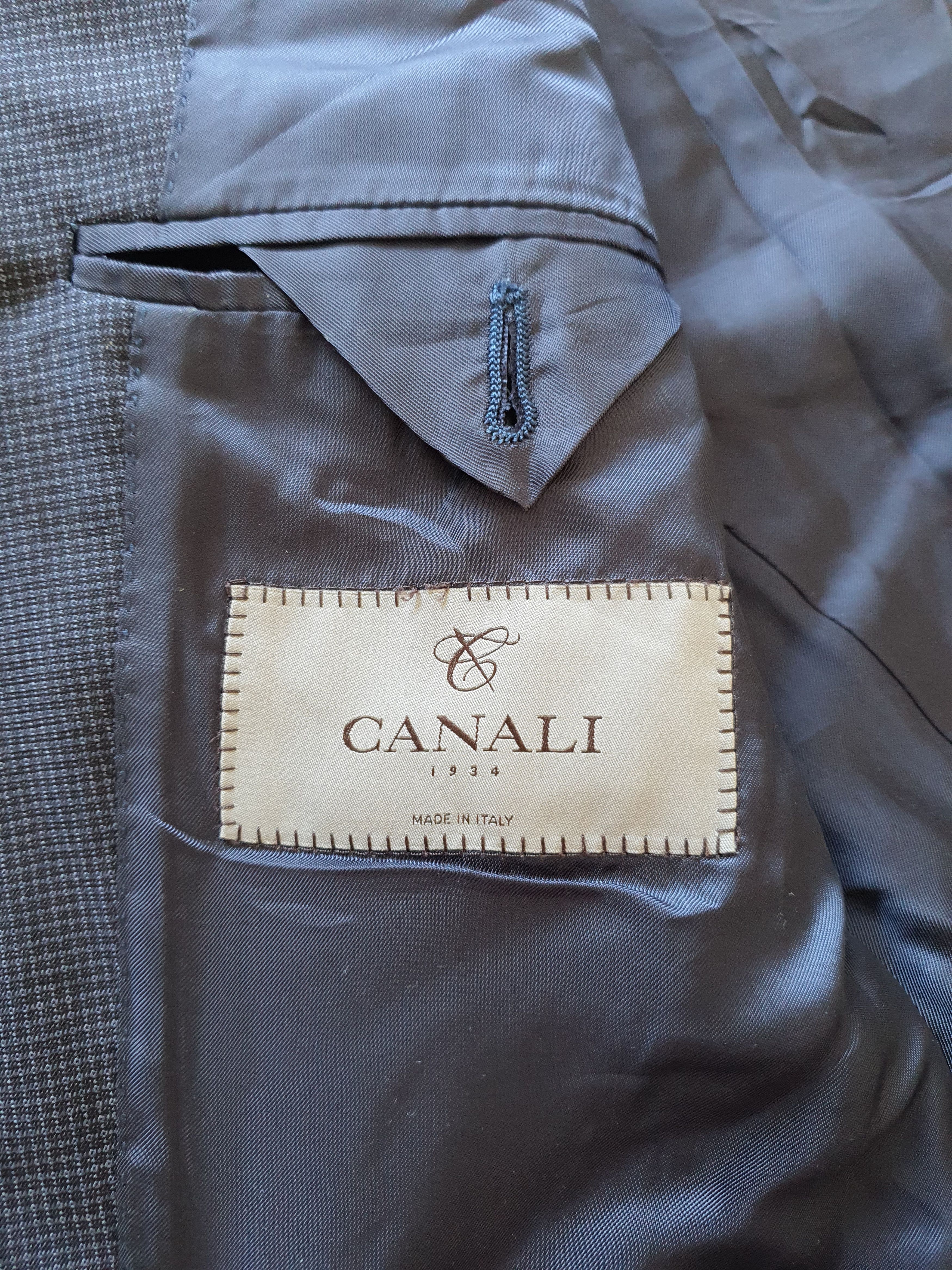 Canali 1934 - Blazer Sports Coat Suit Jacket - Navy Micro Pattern Size 40R - 6 Thumbnail
