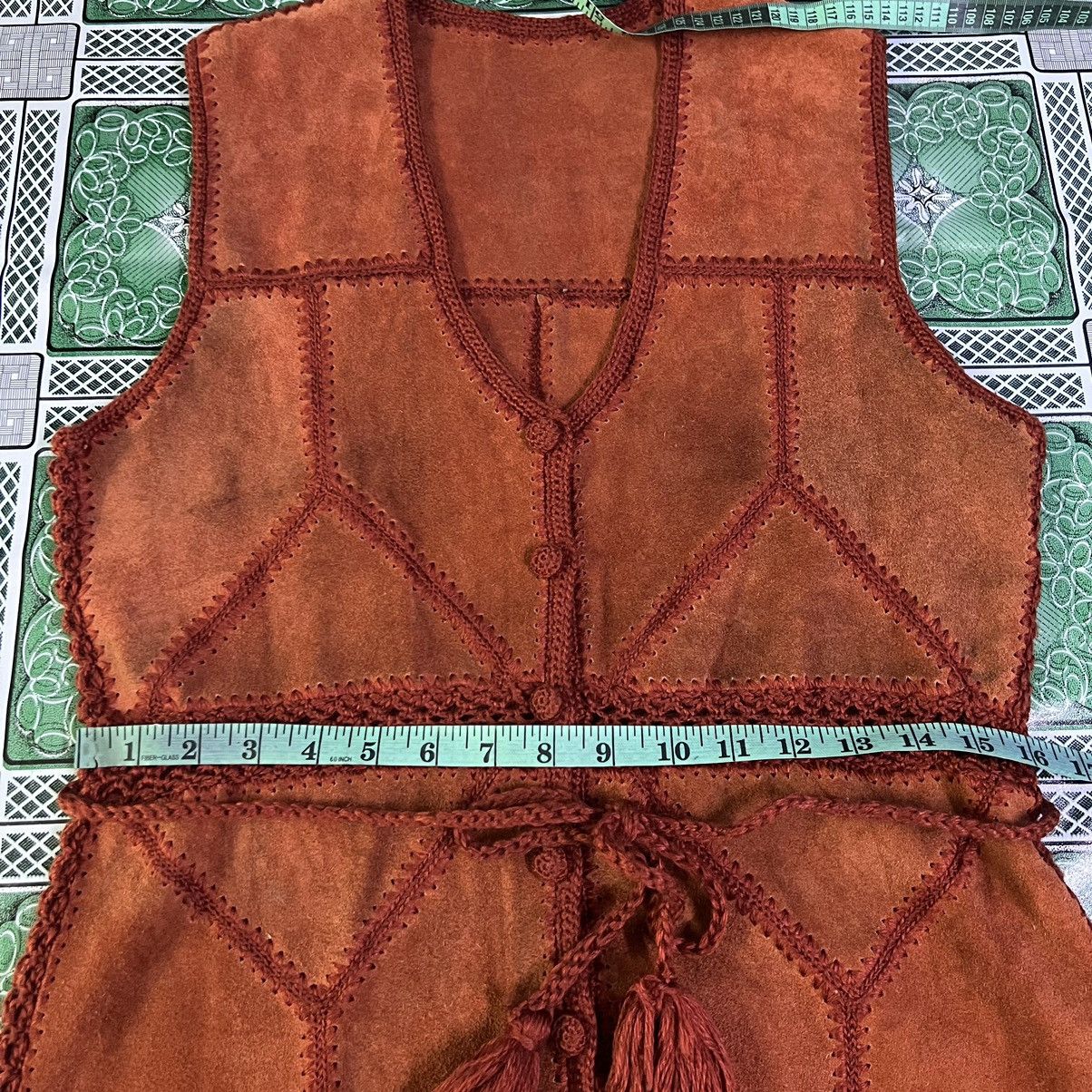 Leather 🔥 Suede Leather Sleeveless button up dresses Size M / US 6-8 / IT 42-44 - 8 Thumbnail