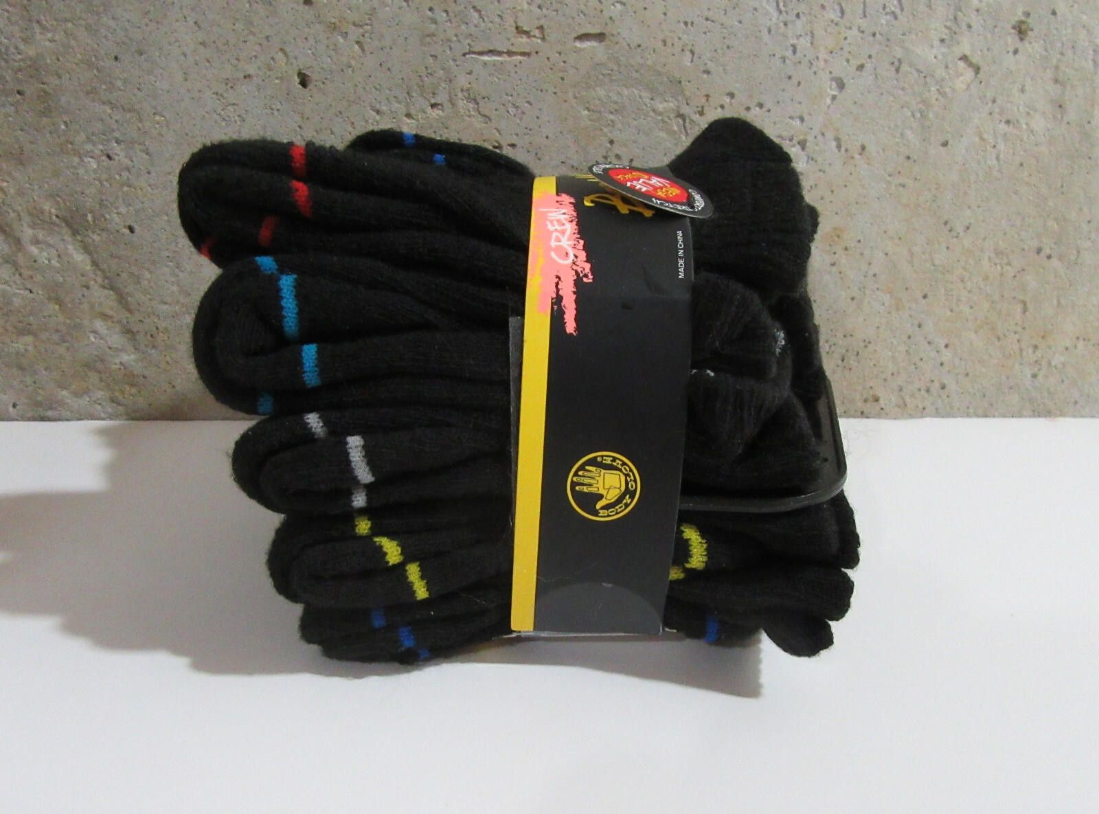 Body Glove Toddler Boys Body Glove Crew Socks Black 10 pack Size 2T-4T Size ONE SIZE - 4 Thumbnail