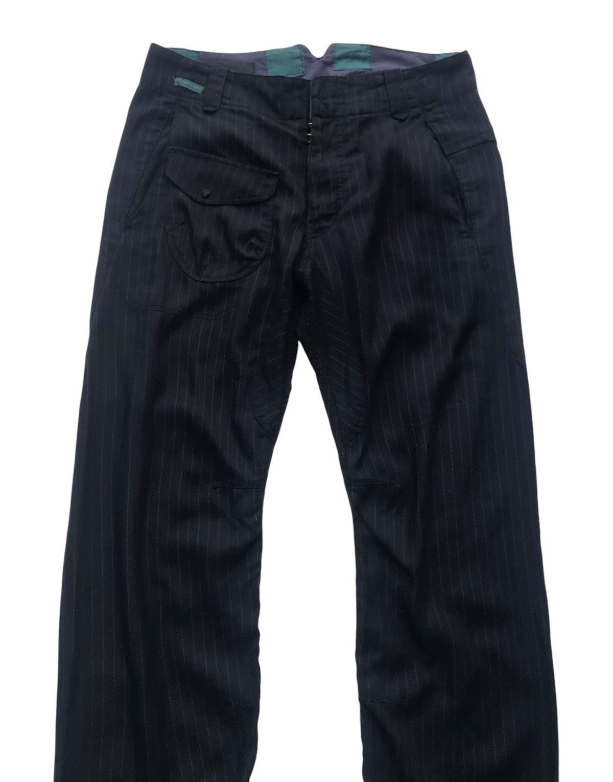 Japanese Brand Maktig Pinstripe Streetwear Fashion Light Pants Size US 31 - 2 Thumbnail