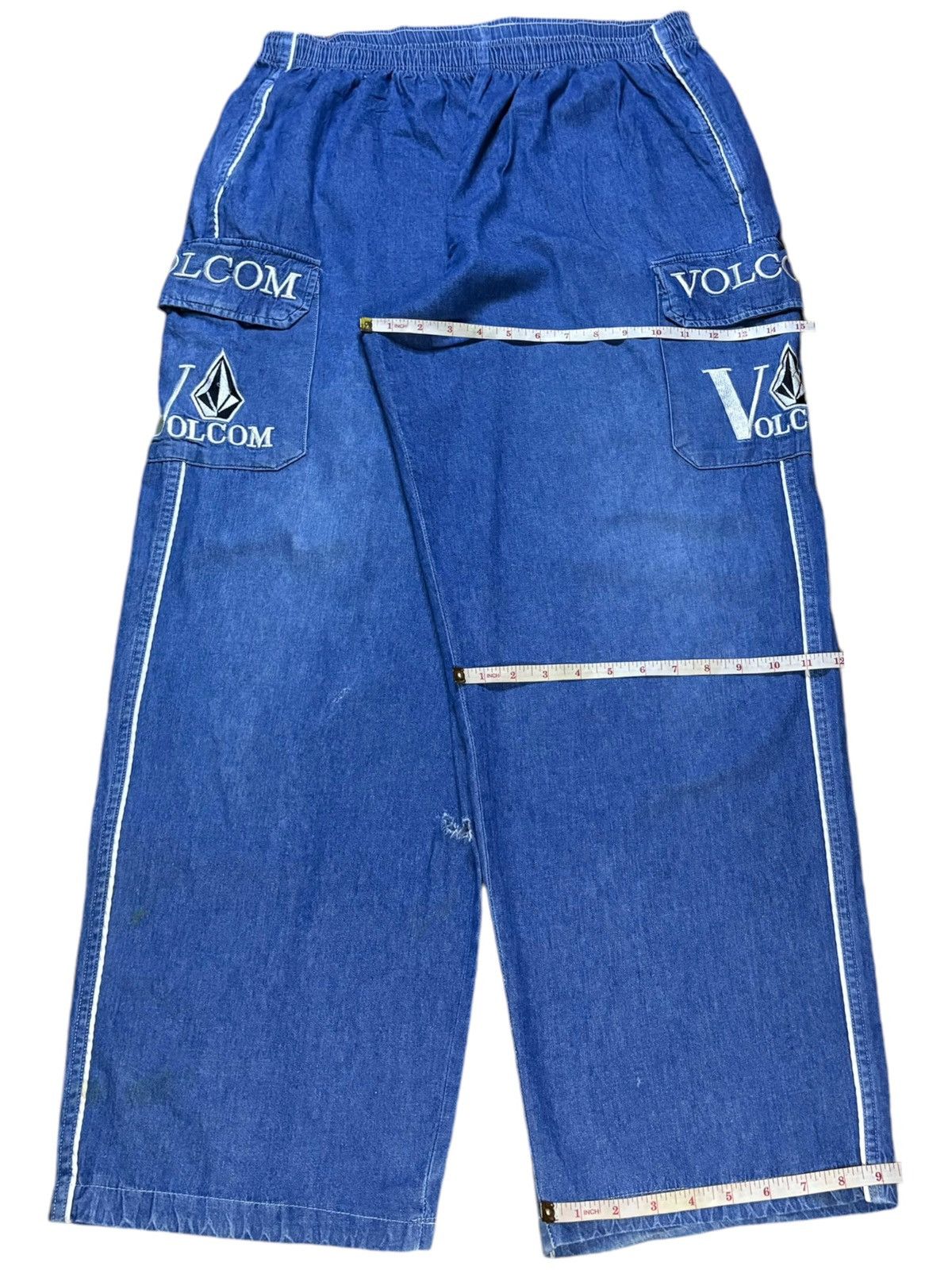 Volcom Vintage Volcom Elasticated Waist Baggy Cargo Sweats Size US 32 / EU 48 - 12 Thumbnail