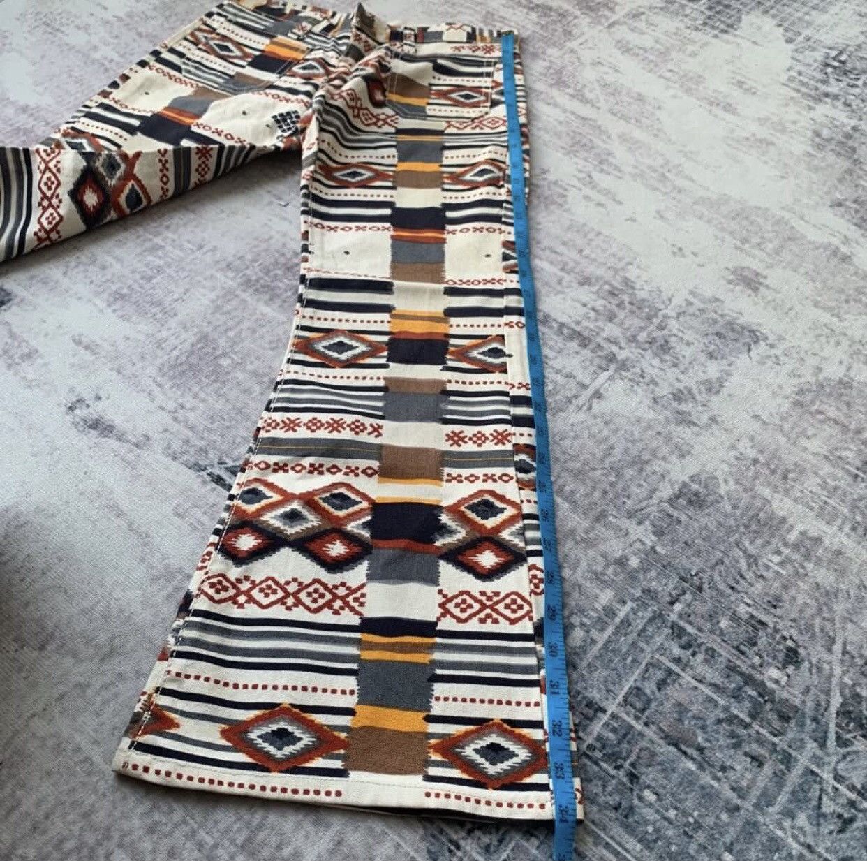 Edwin BELL BOTTOM🔥Very Rare Archival EDWIN NAVAJO JEANS F9 Size US 27 - 18 Thumbnail