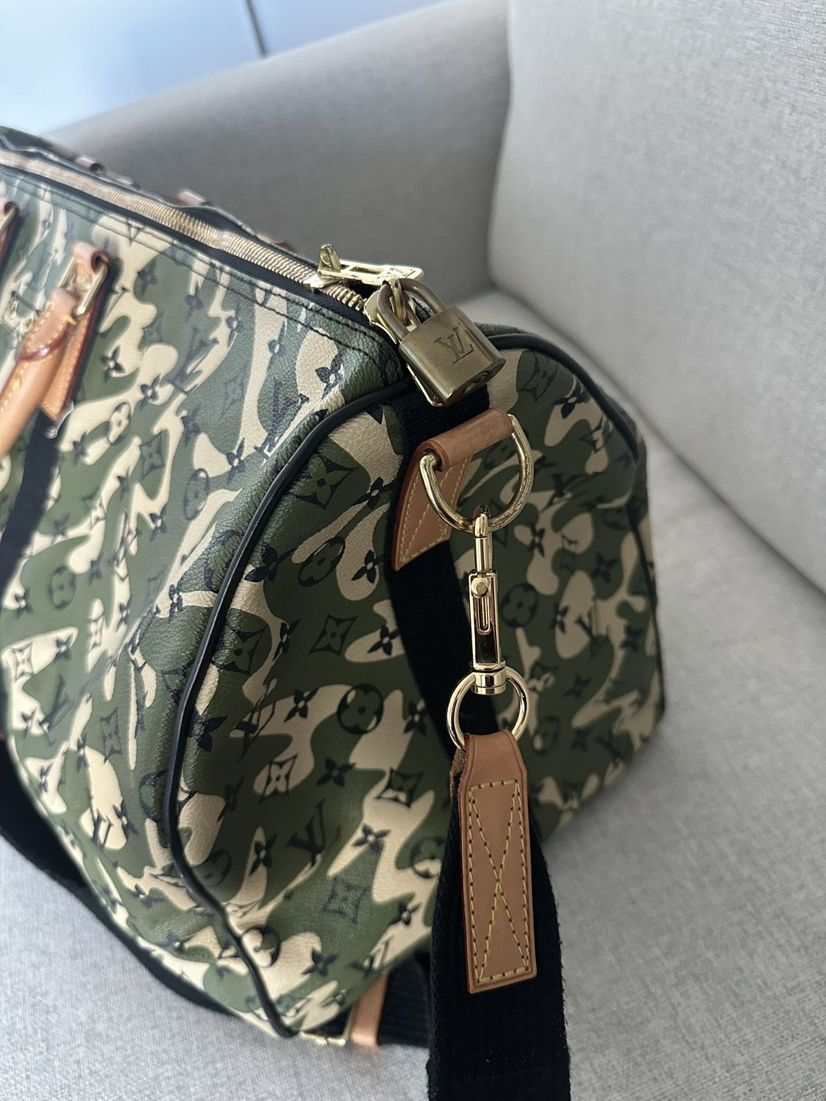 Louis Vuitton × Takashi Murakami Louis Vuitton x Murakami Monogramouflage Duffle Keepall 55 Size ONE SIZE - 4 Thumbnail