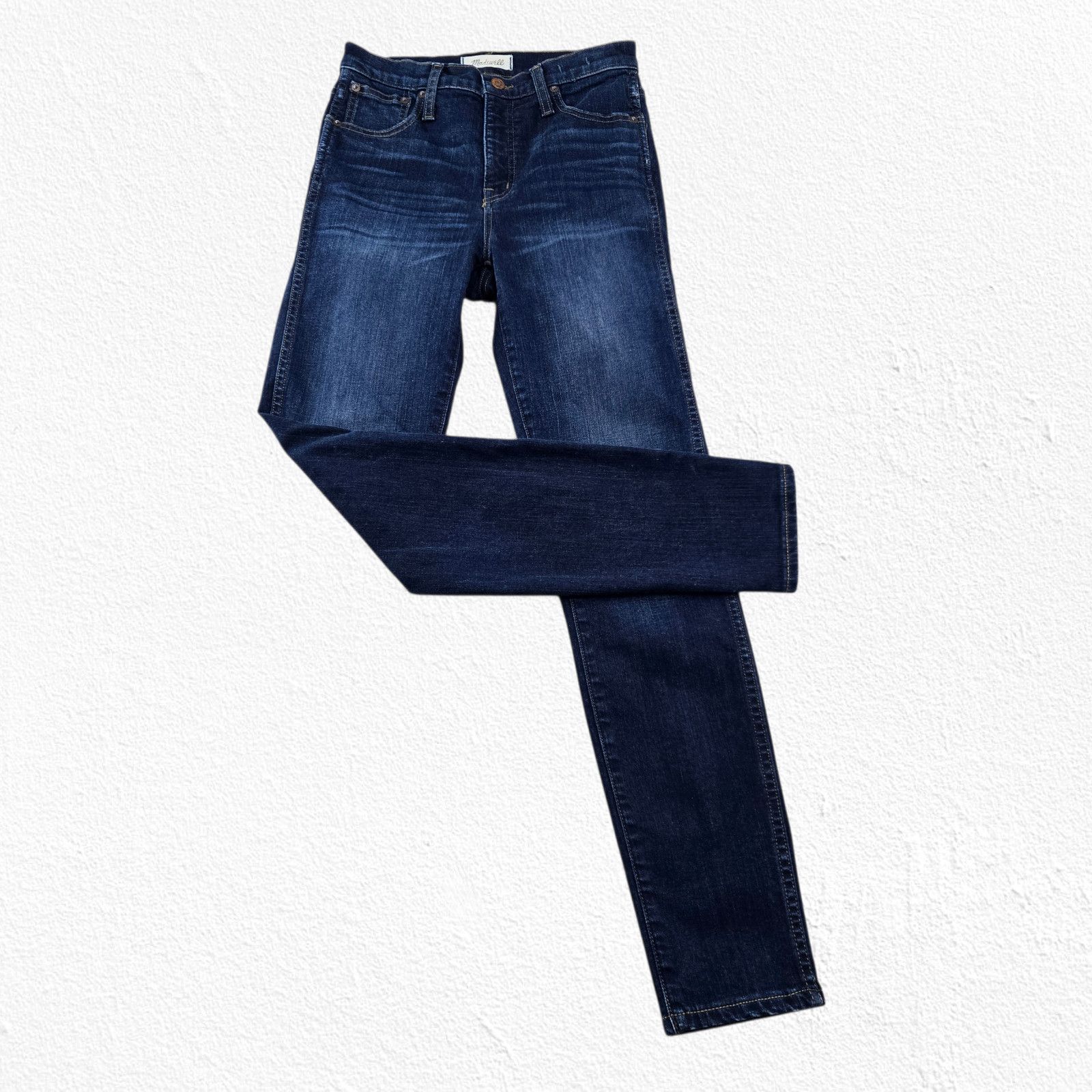 Madewell Madewell 10 High Rise Skinny Jeans Size 26 Dark Wash Size 26" / US 2 / IT 38 - 1 Thumbnail
