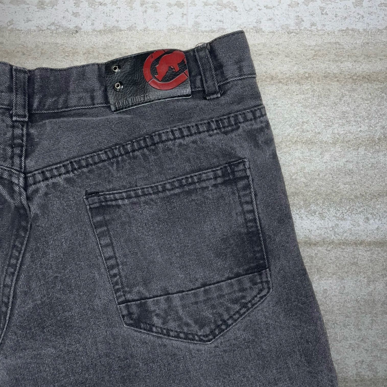 Ecko Unltd. Vintage Y2K Skater Jeans 36x28 Slim Straight Jet Black Wash Size US 36 / EU 52 - 3 Thumbnail