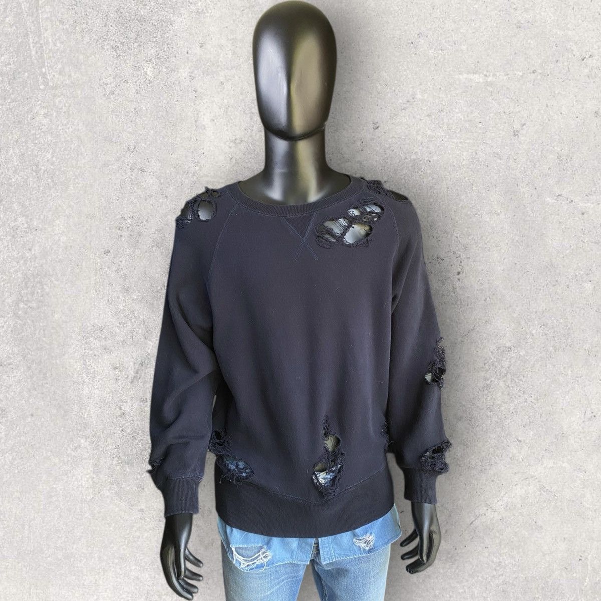 Maison MIHARA YASUHIRO Miharayasuhiro Destroyed Layer Hem Sweater Size US M / EU 48-50 / 2 - 1 Thumbnail