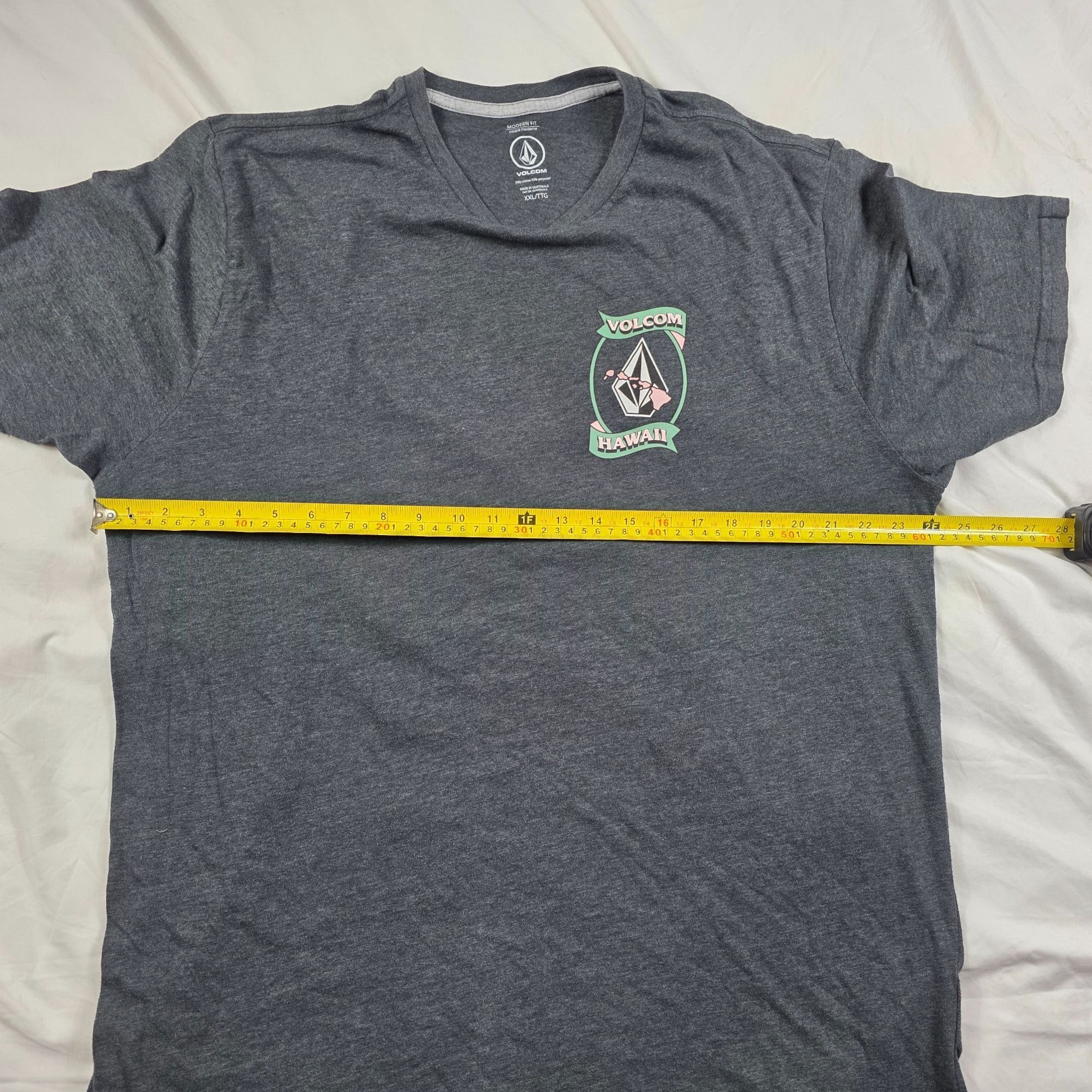 Volcom Volcom Modern Fit Mens XXL Gray Hawaii Graphic T-Shirt Casua Size US XXL / EU 58 / 5 - 6 Thumbnail