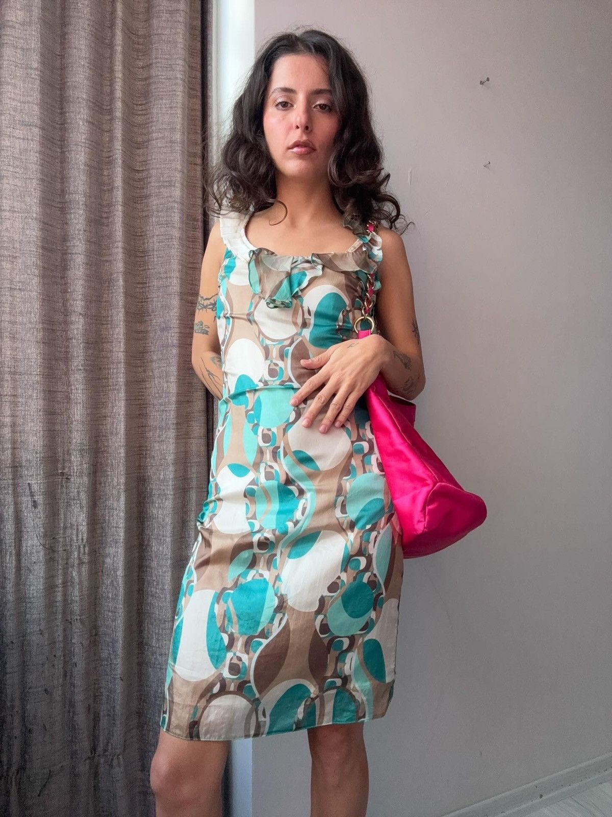 Vintage Silk dress Size S / US 4 / IT 40 - 1 Thumbnail