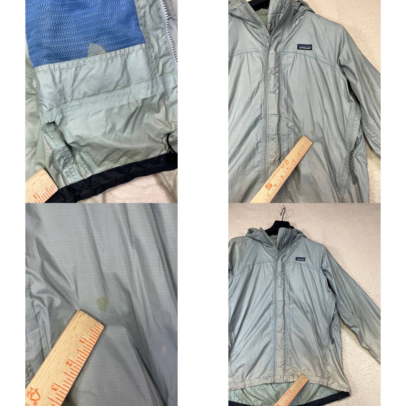 Patagonia VINTAGE Patagonia Rain Jacket Gray Full Zip Outdoor Women's Medium See All Pics Size M / US 6-8 / IT 42-44 - 9 Thumbnail