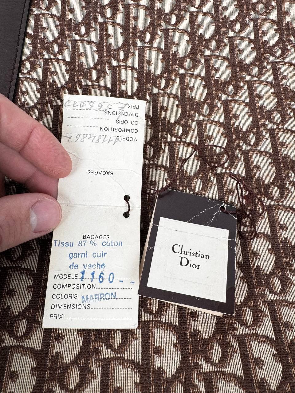 Dior × Vintage Dior Monogram Cloth Luggage Bag Size ONE SIZE - 15 Thumbnail