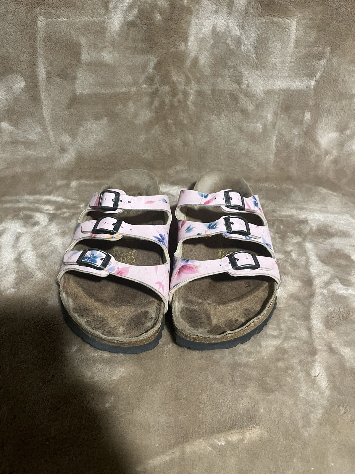 Birkenstock Birkenstock Papillio Florida 3 Strap pink Floral Sandals 7 Size US 7 / IT 37 - 3 Thumbnail