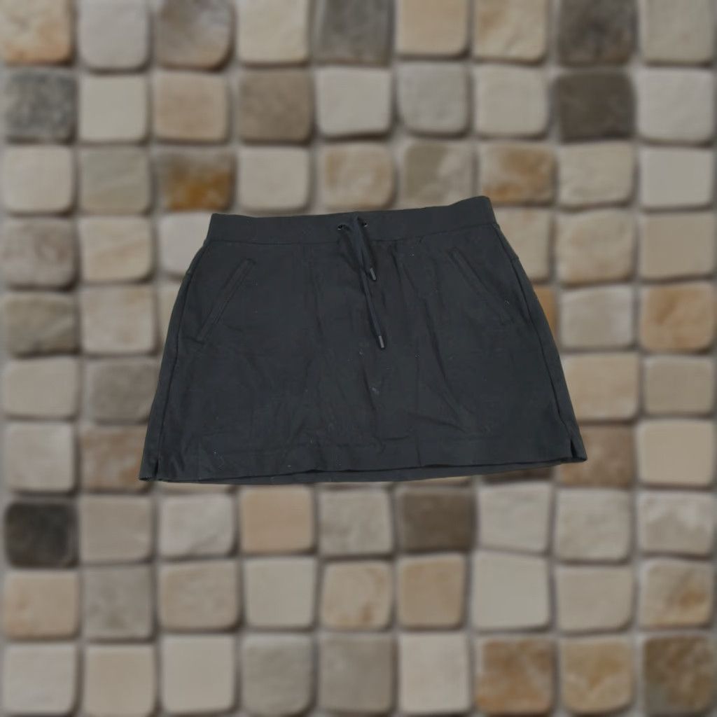 Athleta VINTAGE Athleta Womens Skort Activewear Athletic Outdoor Sports 90s Black Drawstring Short Size ONE SIZE - 1 Thumbnail