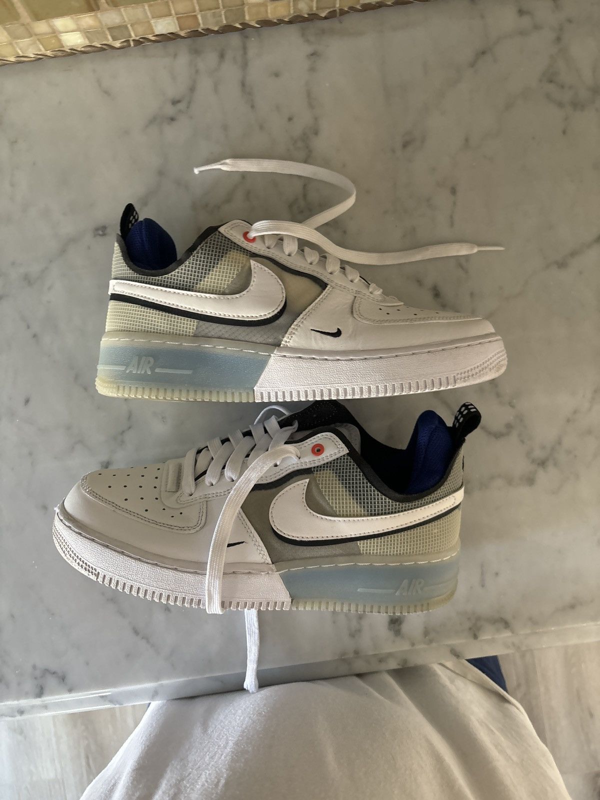 Nike AirForce1 Low React Split White Photo Blue6Check Description Size US 6 / EU 39 - 1 Thumbnail